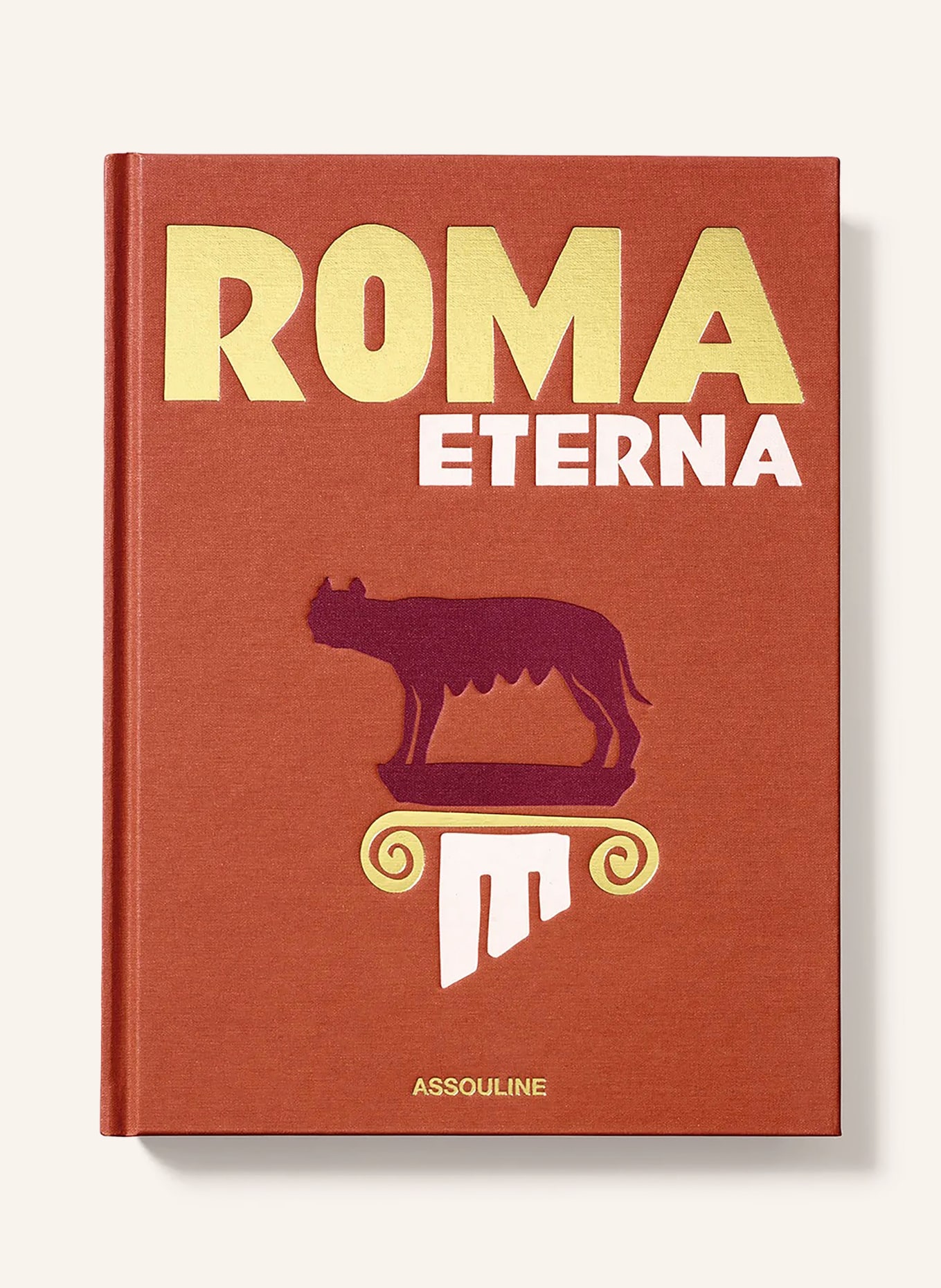 ASSOULINE Book: ROMA ETERNA: LIGHT RED / GOLD / CREAM