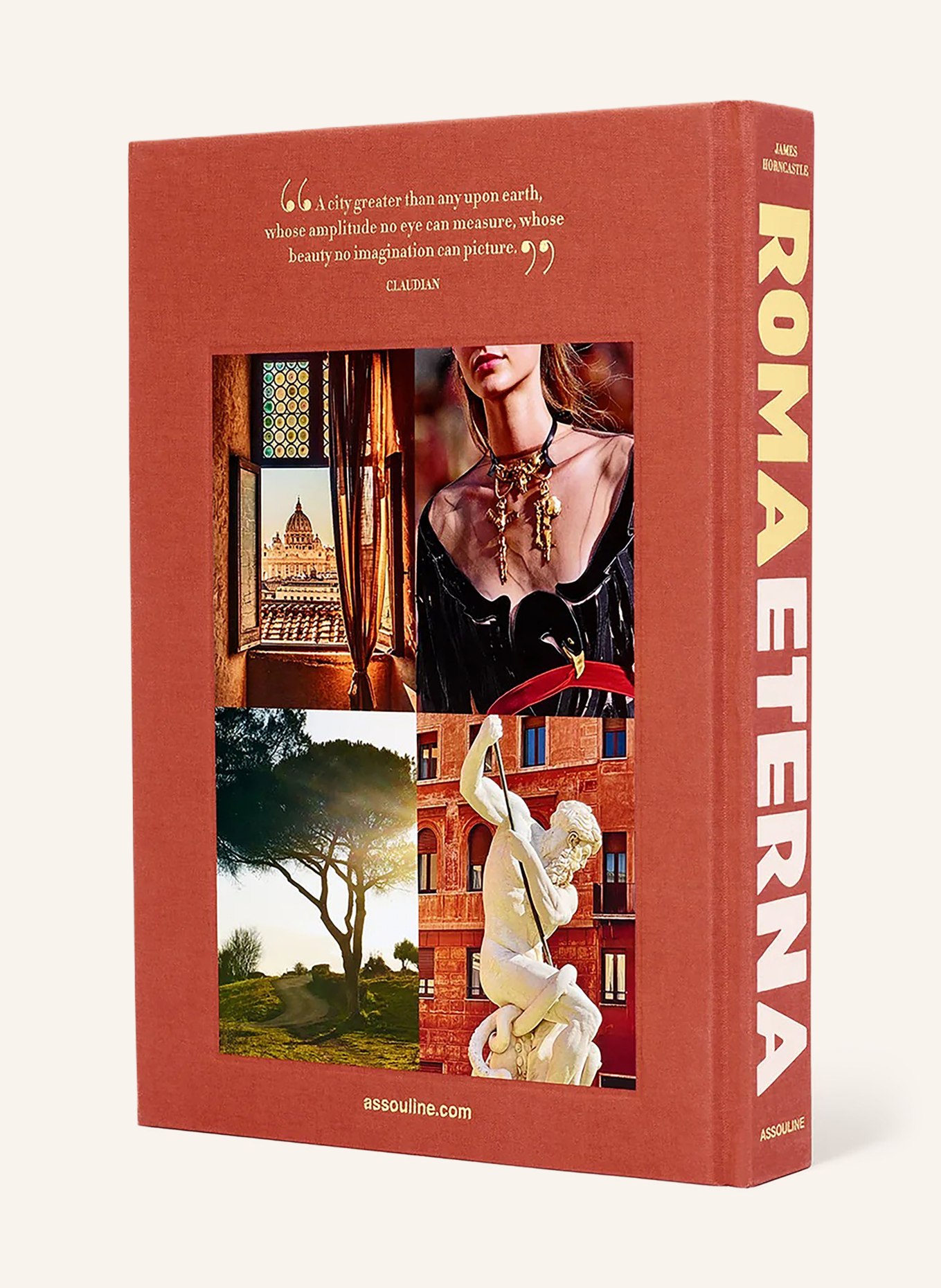 ASSOULINE Book: ROMA ETERNA: LIGHT RED / GOLD / CREAM