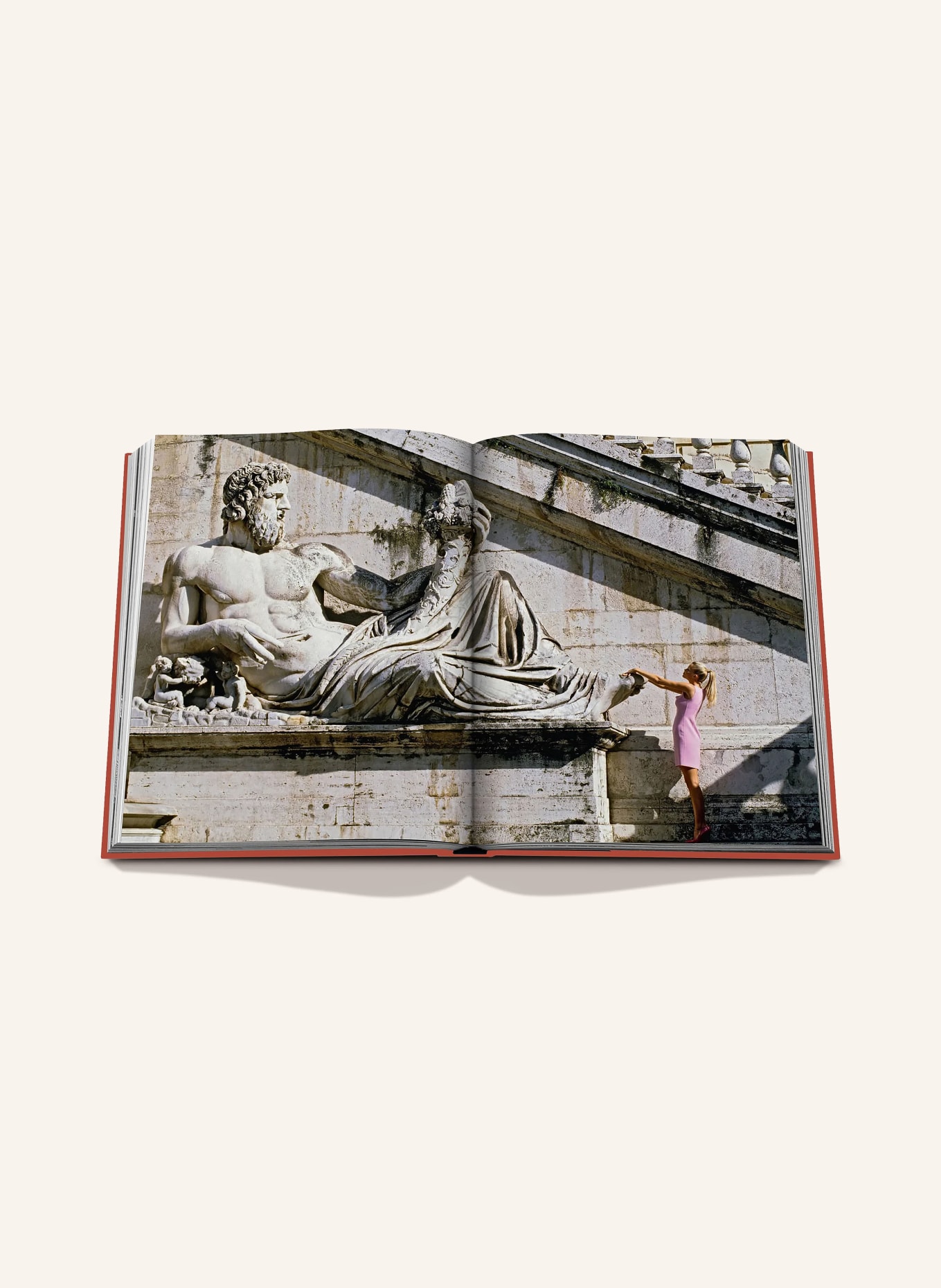 ASSOULINE Book: ROMA ETERNA: LIGHT RED / GOLD / CREAM