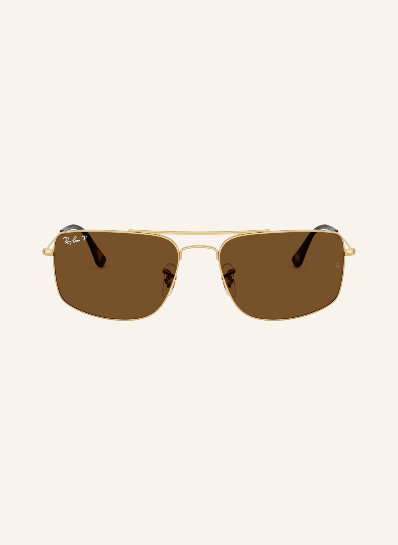 Ray-Ban Lunettes de soleil RB3779: OR/MARRON POLARISÉ