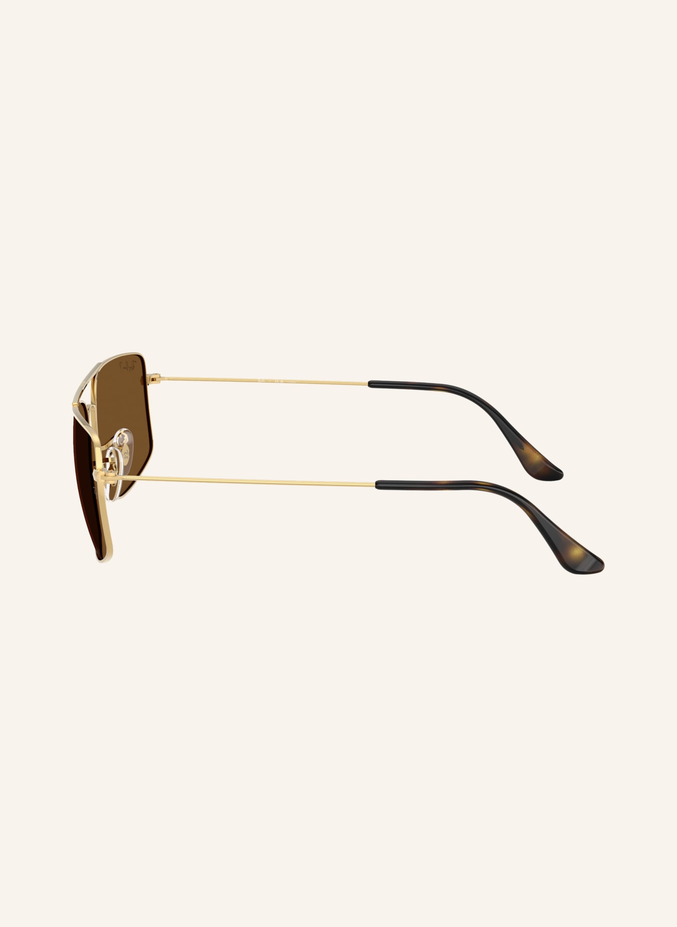 Ray-Ban Lunettes de soleil RB3779: OR/MARRON POLARISÉ