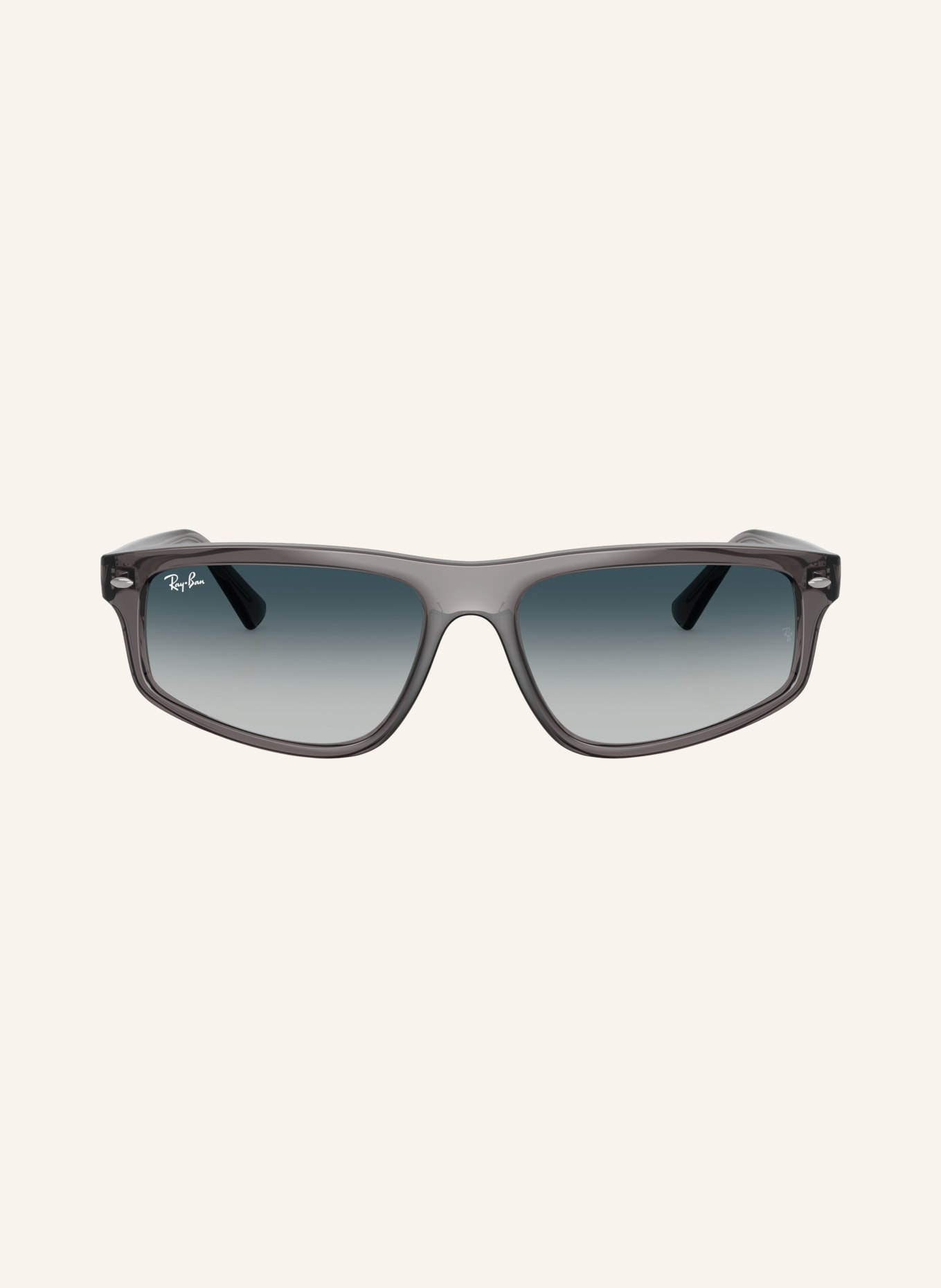 Ray-Ban RB2225 Sunglasses: LIGHT GRAY/BLUE GRADIENT
