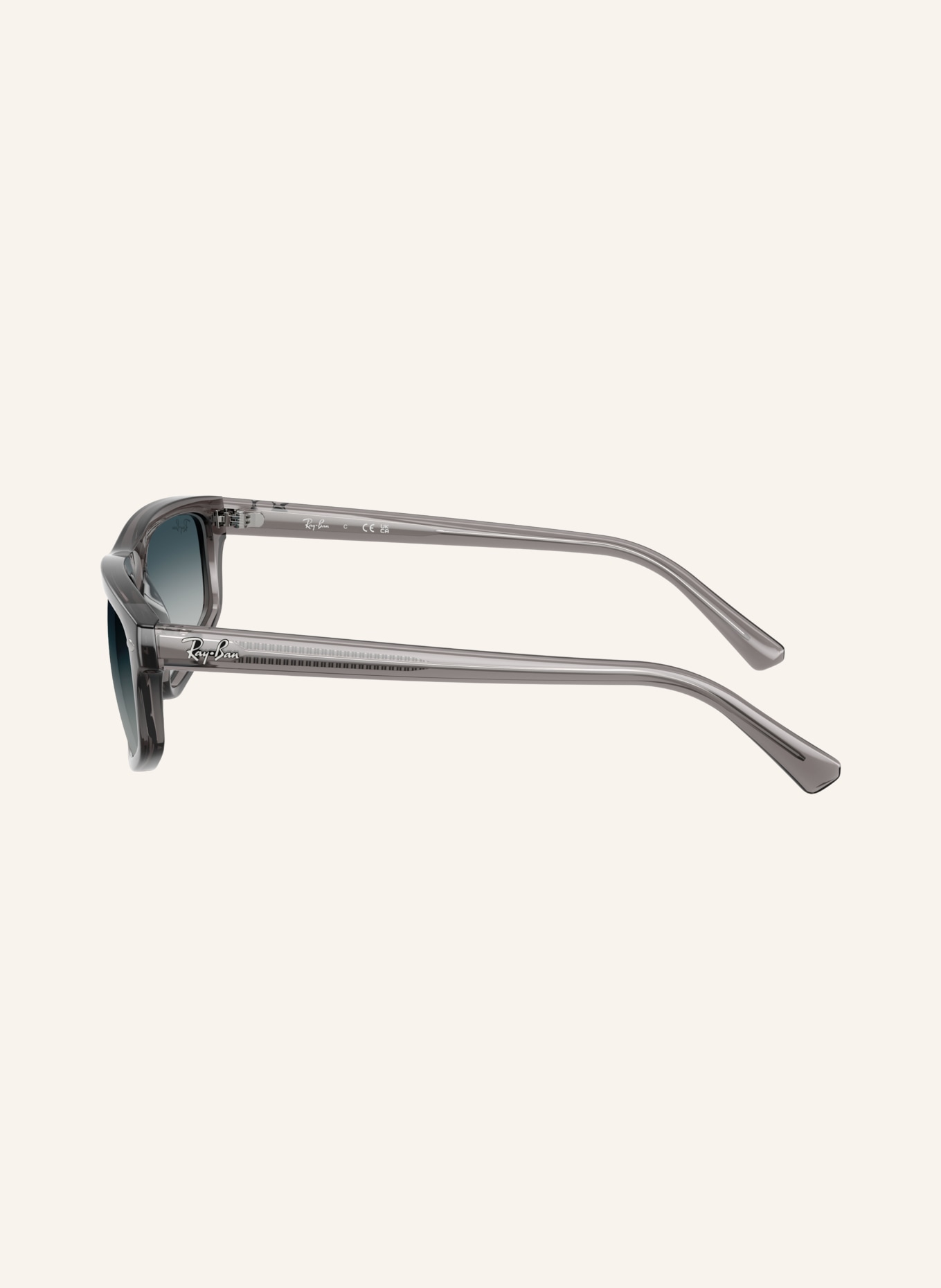 Ray-Ban RB2225 Sunglasses: LIGHT GRAY/BLUE GRADIENT