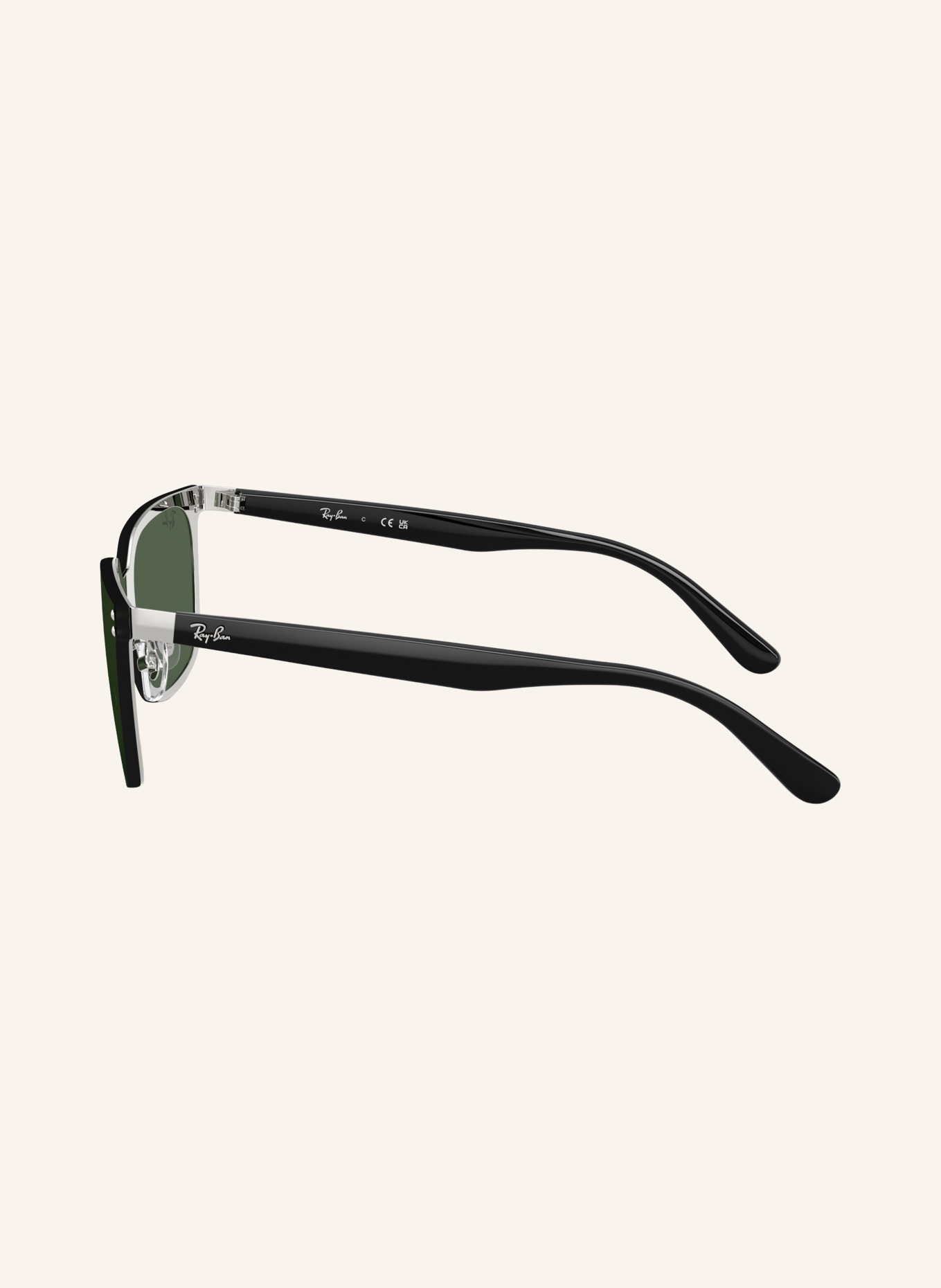 Ray-Ban Zonnebril RB3784D: ZILVER/ DONKERGROEN
