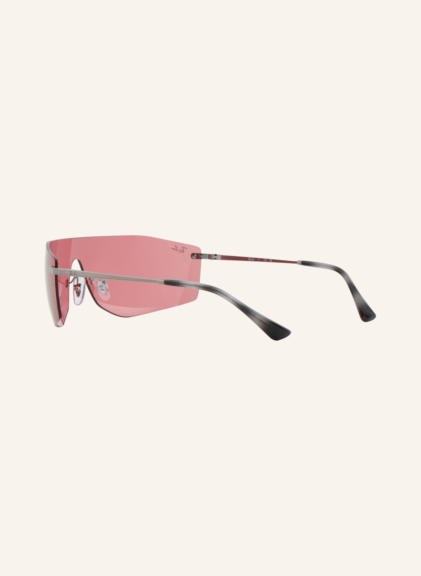 Ray-Ban Sonnenrbrille RB3781: GRAU/ ROT