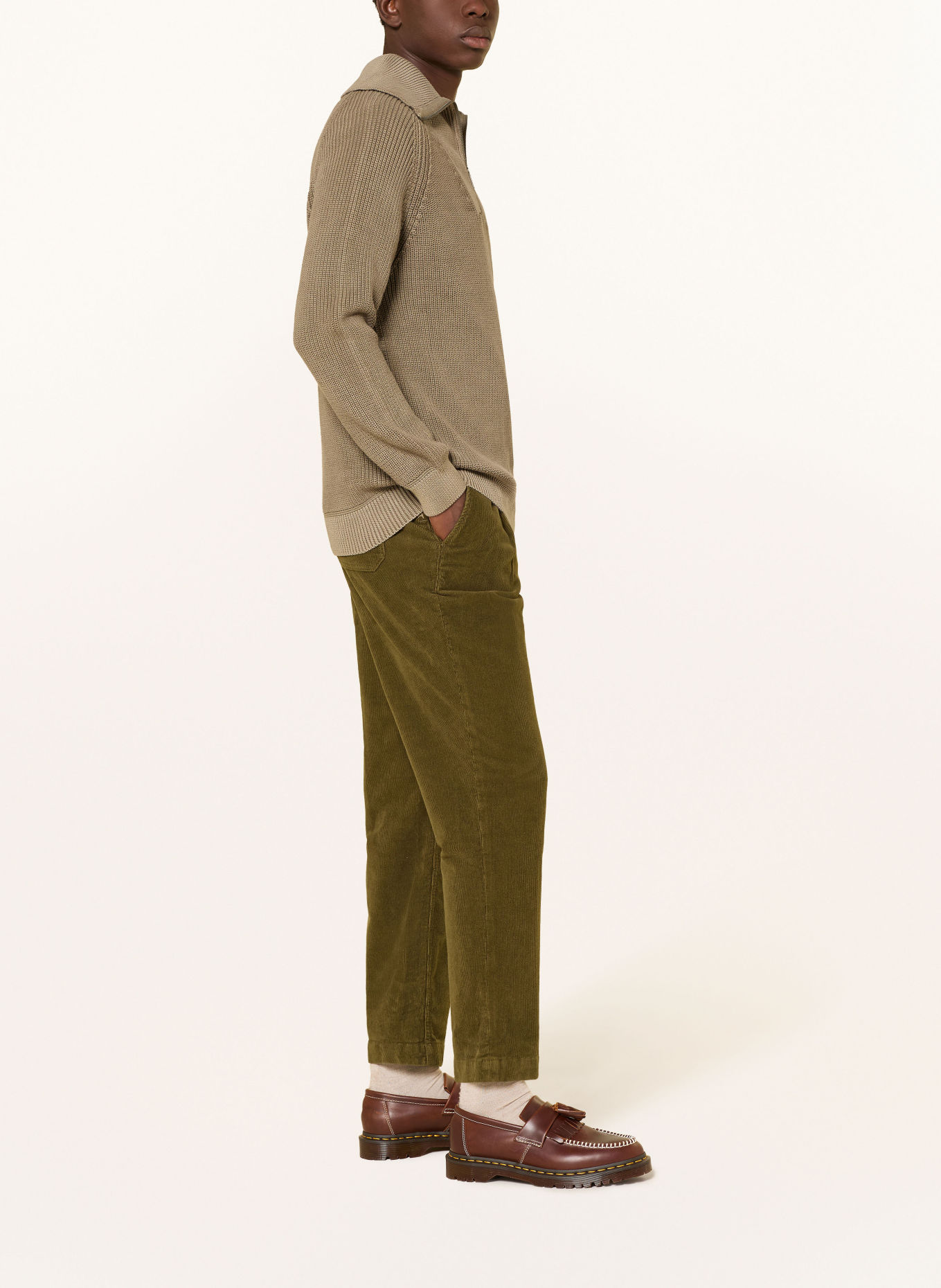 ARMEDANGELS Corduroybroek TAAMIR Regular Fit: OLIJF
