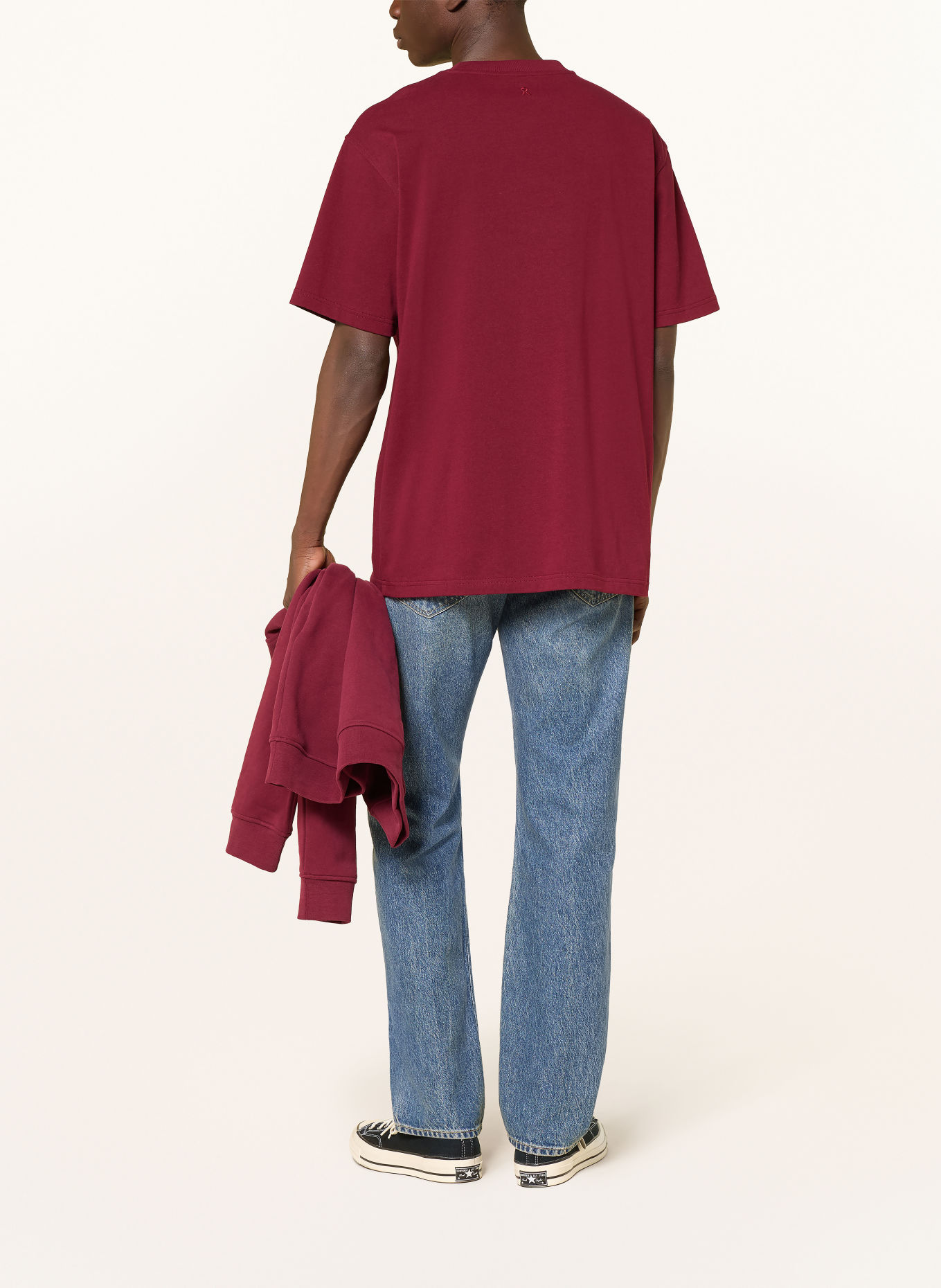 ARMEDANGELS MAARKOS T-shirt: DARK RED