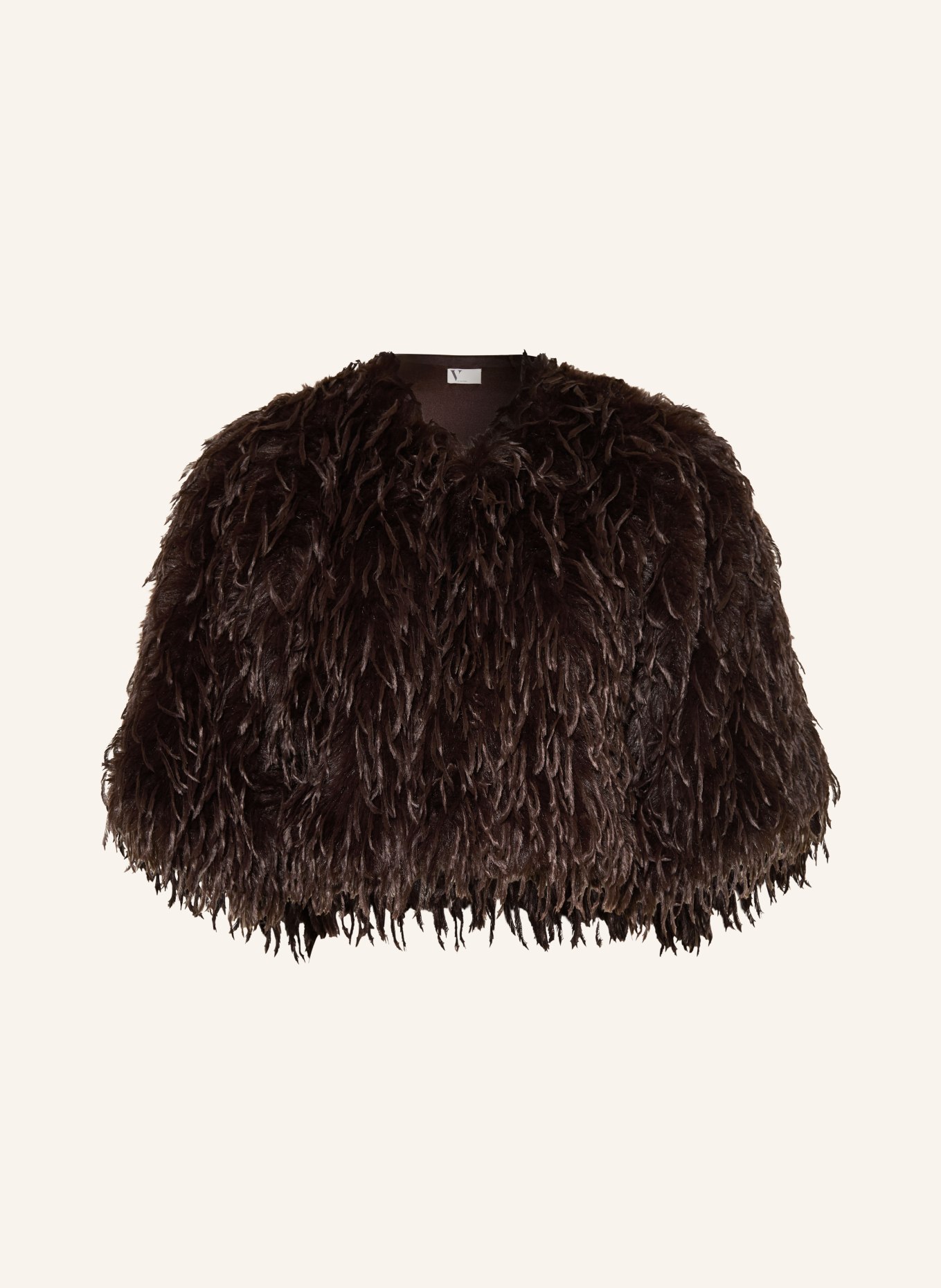 V by Vera Mont Boléro en fausse fourrure: MARRON FONCÉ