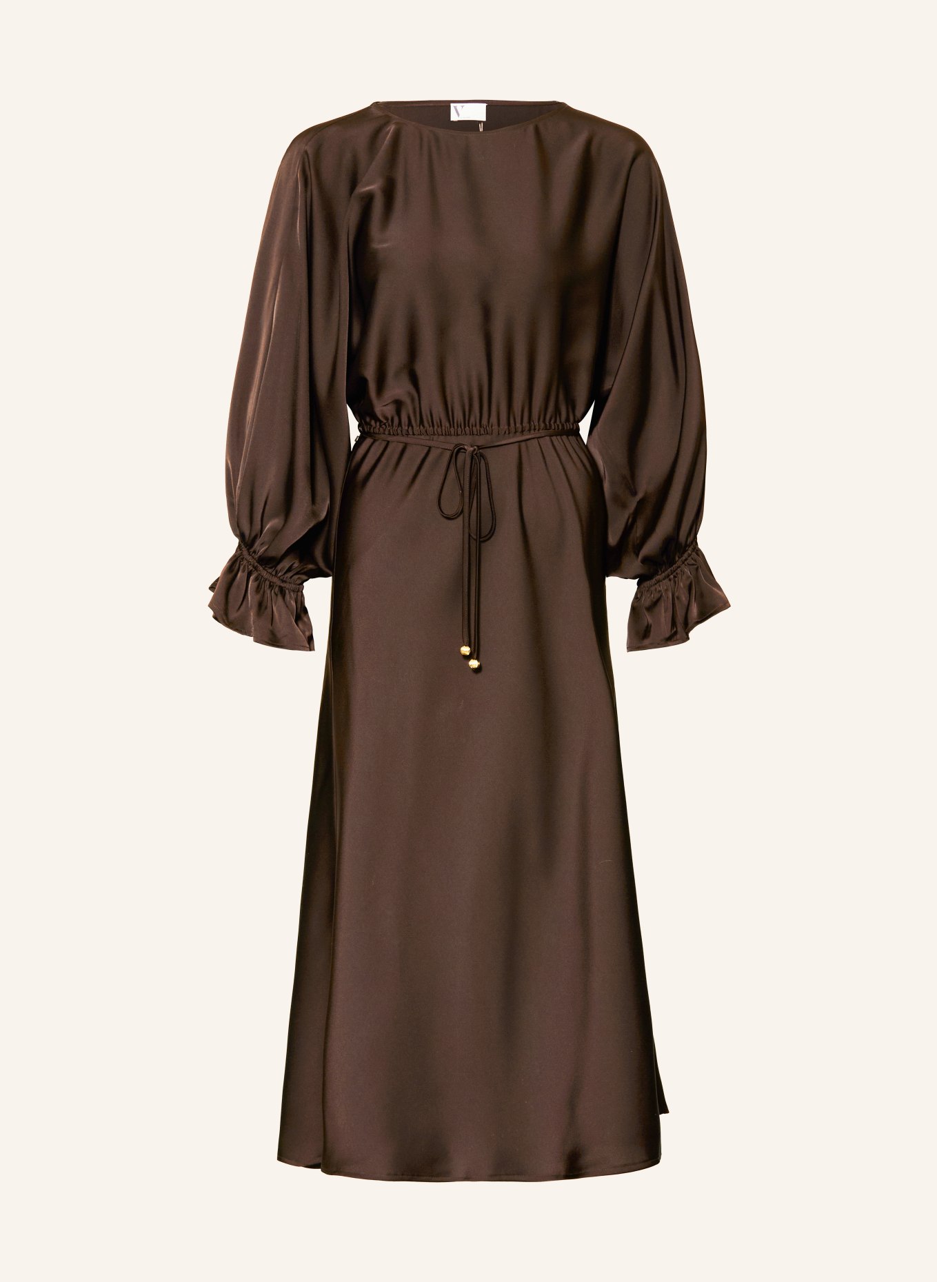 V by Vera Mont Cocktailkleid mit Rüschen: DUNKELBRAUN