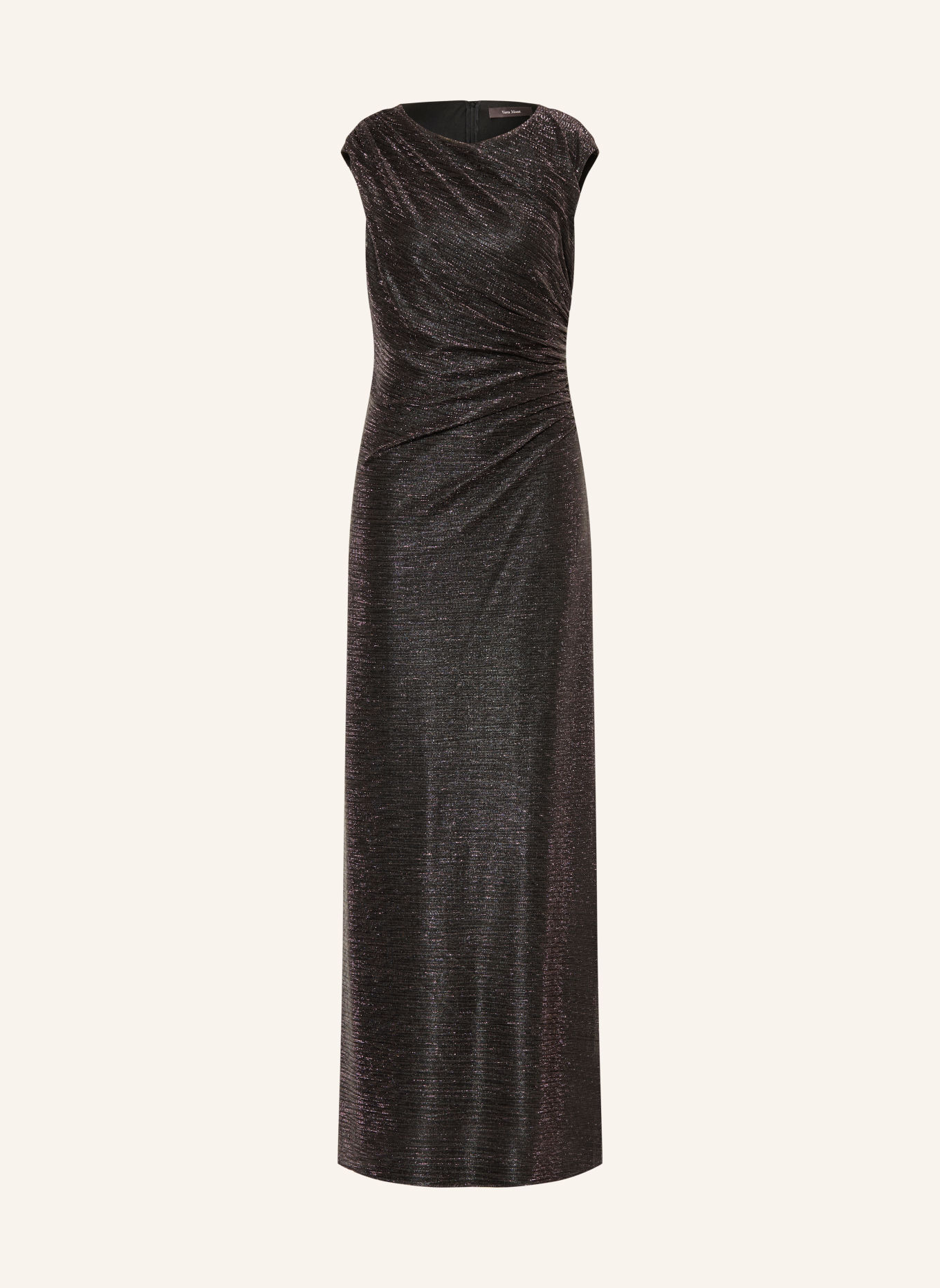 Vera Mont Abendkleid mit Glitzergarn: SCHWARZ / LILA
