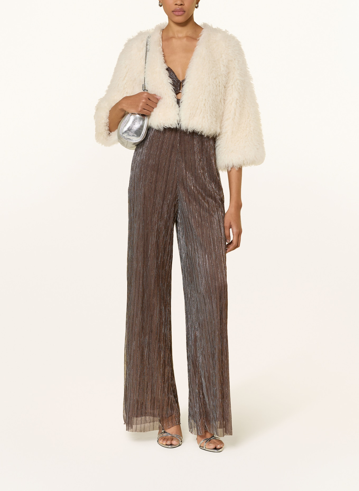VM Vera Mont Kunstfell-Bolero mit 3/4-Arm: CREME
