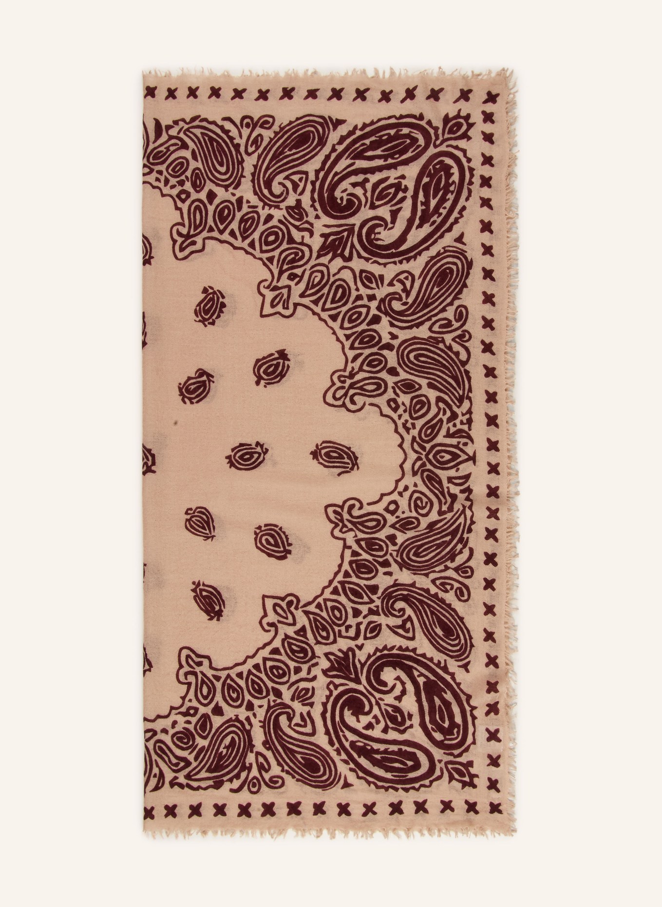 Mouleta Kašmírový šátek: SVĚTLE HNĚDÁ / HNĚDÁ