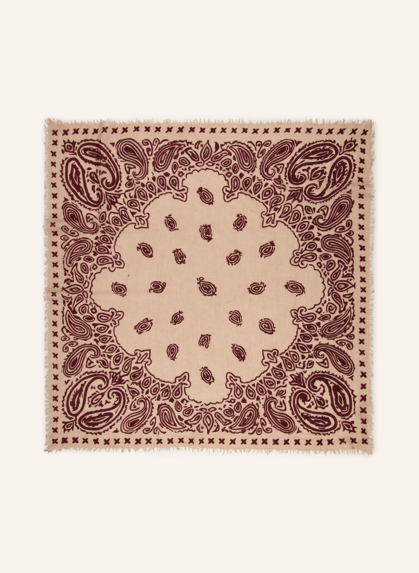 Mouleta Kašmírový šátek: SVĚTLE HNĚDÁ / HNĚDÁ