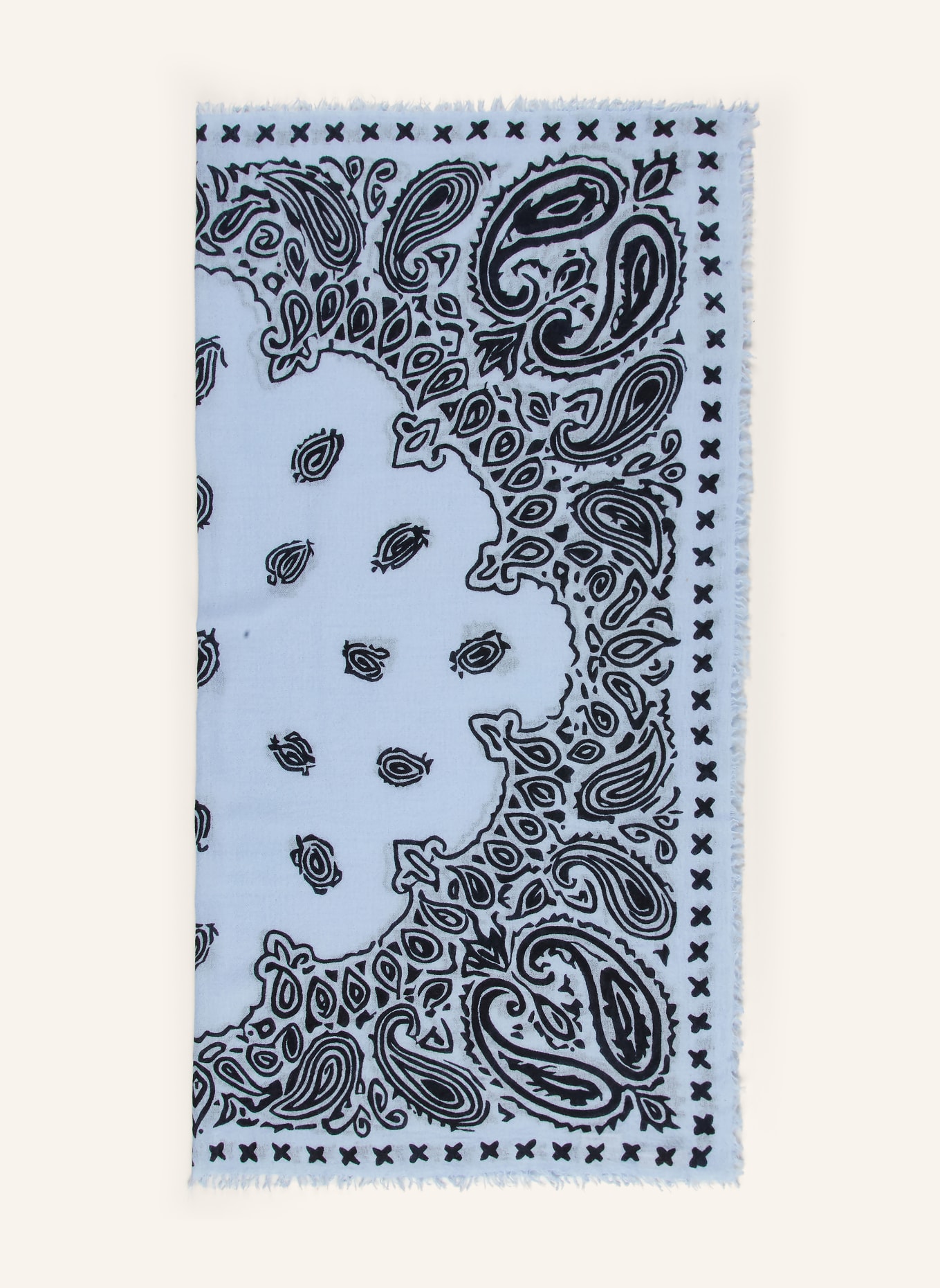 Mouleta Kašmírový šátek: TMAVĚ MODRÁ / ČERNÁ