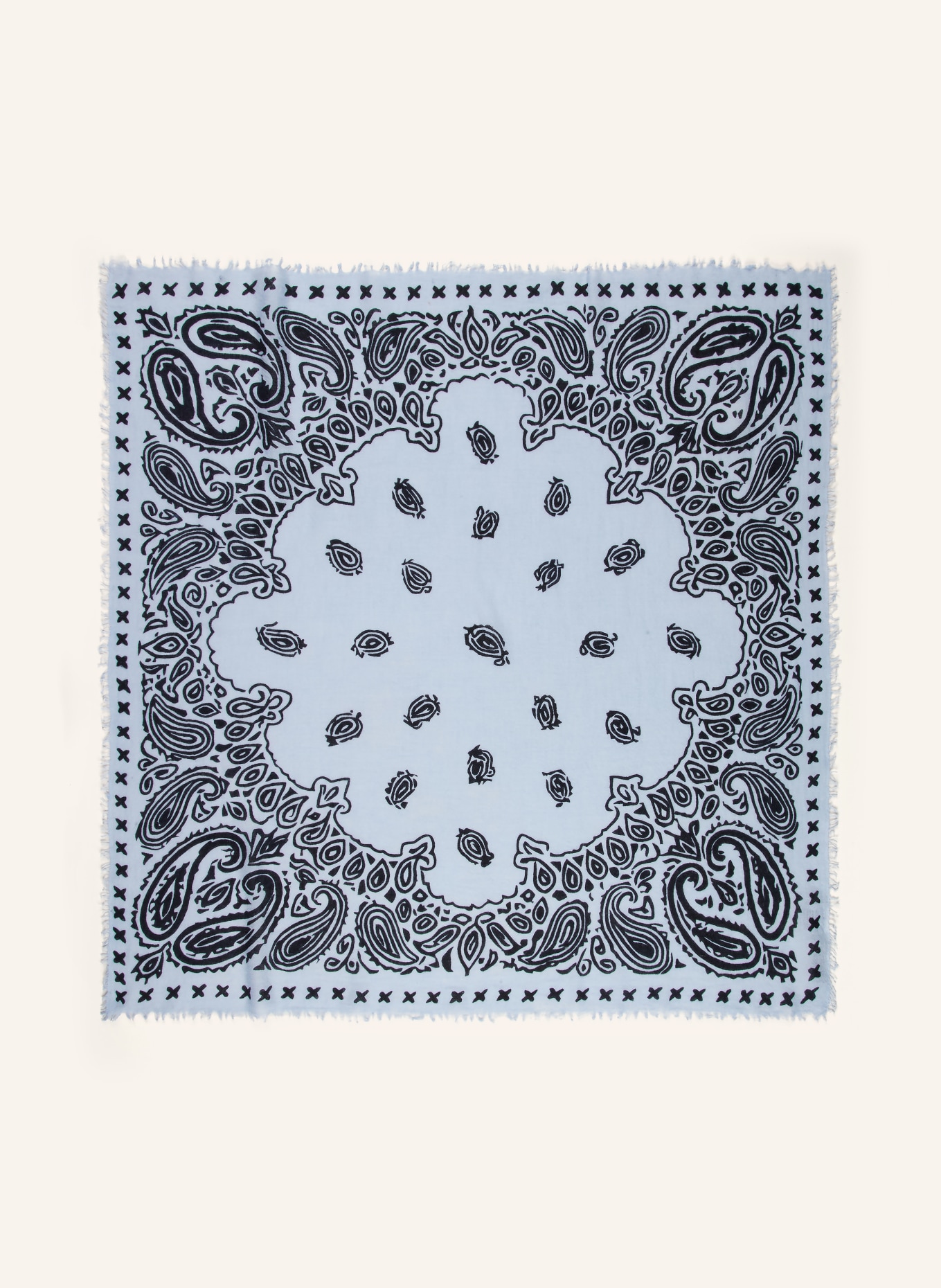 Mouleta Kašmírový šátek: TMAVĚ MODRÁ / ČERNÁ