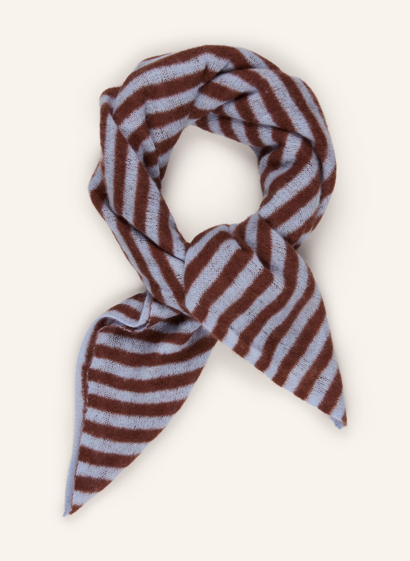 Mouleta Kašmírový šátek: TMAVĚ HNĚDÁ / TMAVĚ MODRÁ