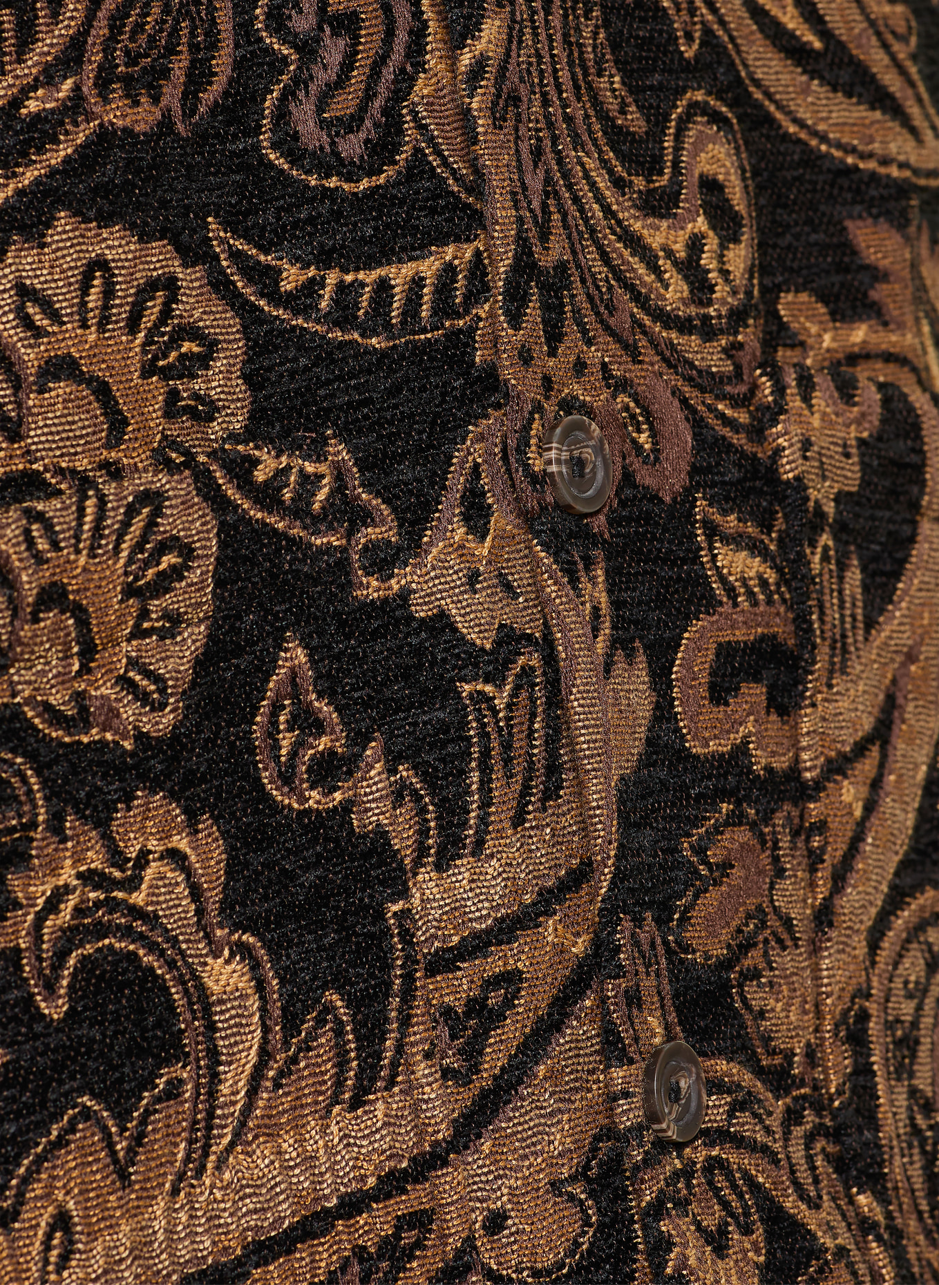 WOODBIRD Jacquard-Overjacket: BRAUN / SCHWARZ