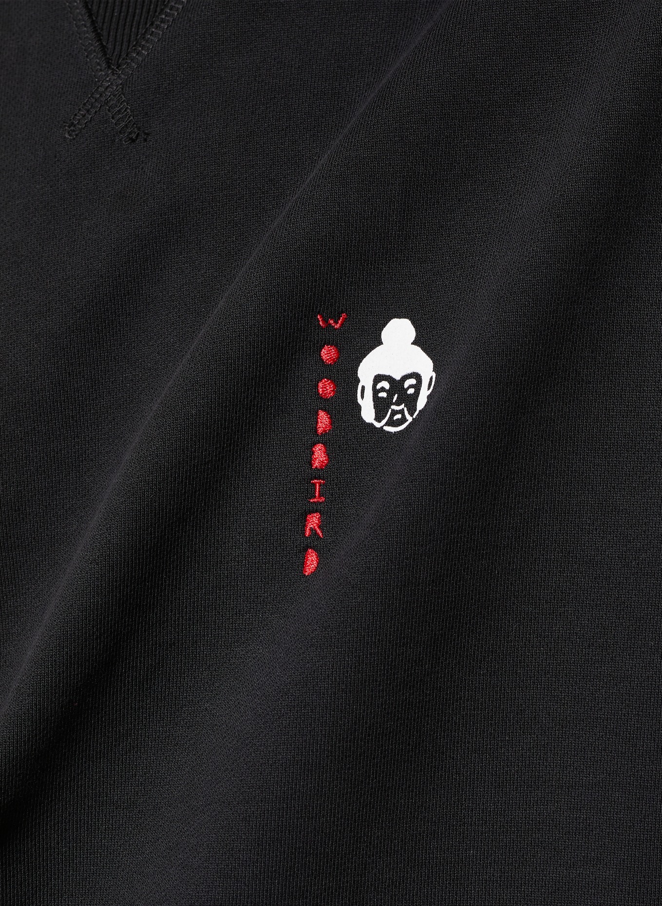 WOODBIRD Sweatshirt WBCANE: SCHWARZ / ROT / WEISS