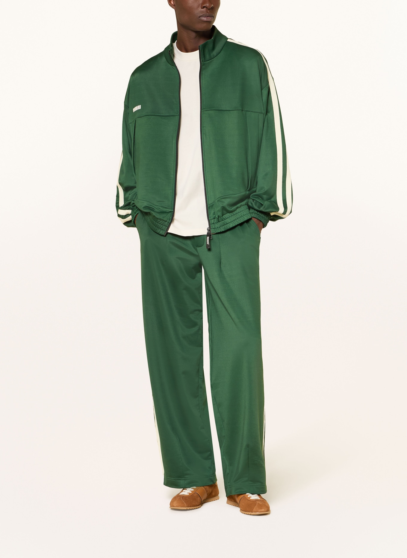 WOODBIRD Track Pants WBCHANG: GRÜN / WEISS