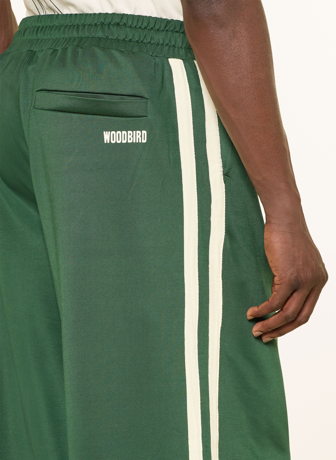 WOODBIRD Track Pants WBCHANG: GRÜN / WEISS