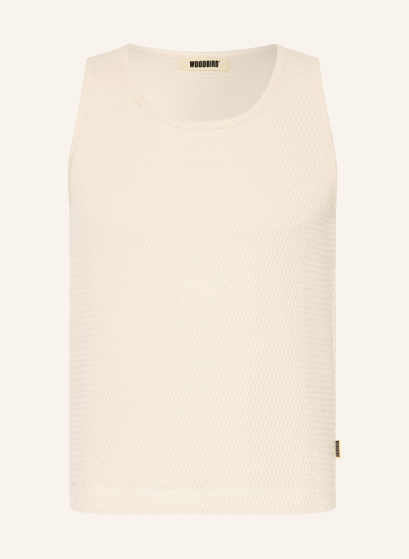 WOODBIRD Stricktop: ECRU