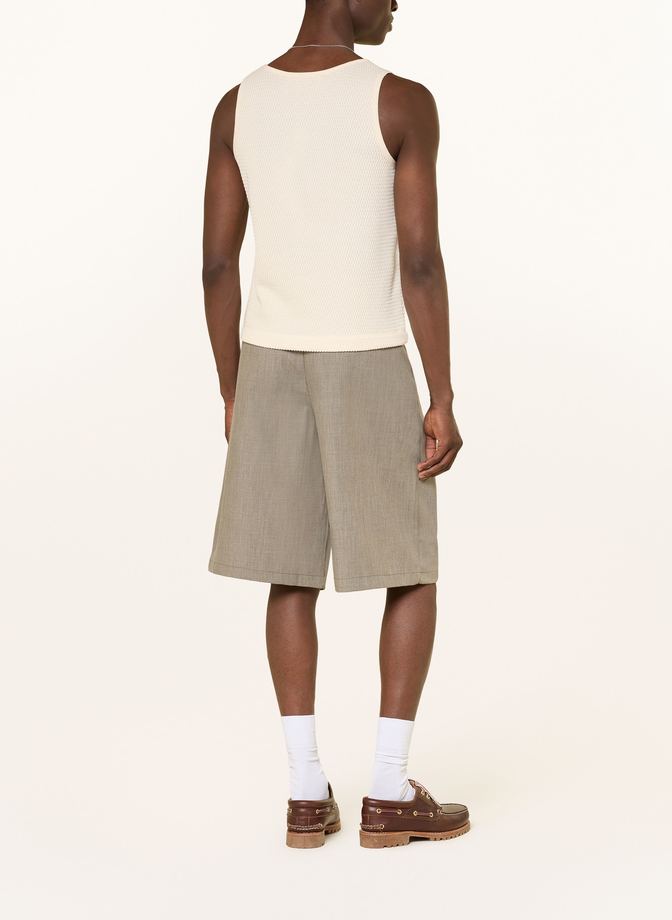 WOODBIRD Stricktop: ECRU