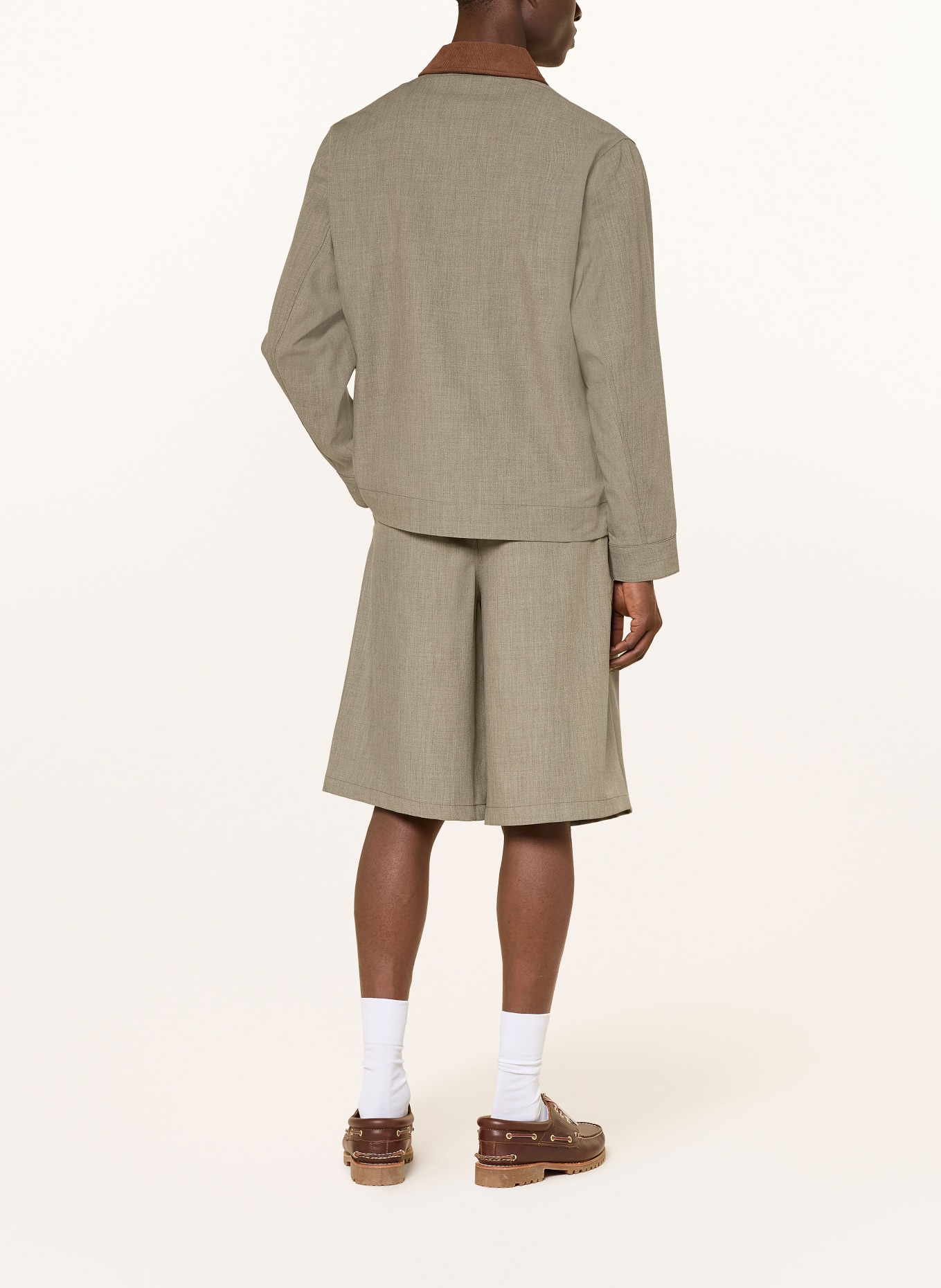 WOODBIRD Chinoshorts: HELLGRAU