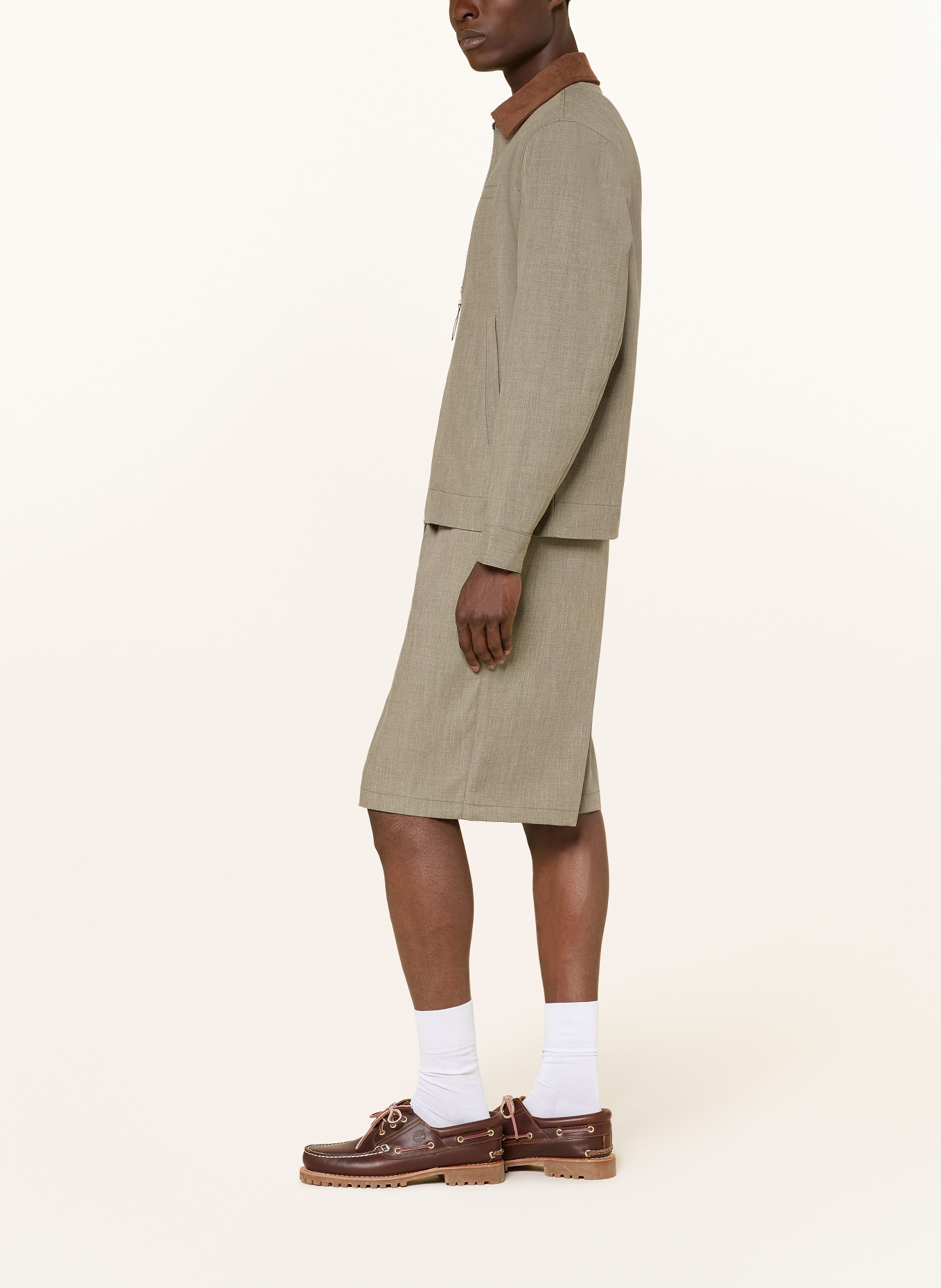 WOODBIRD Chinoshorts: HELLGRAU