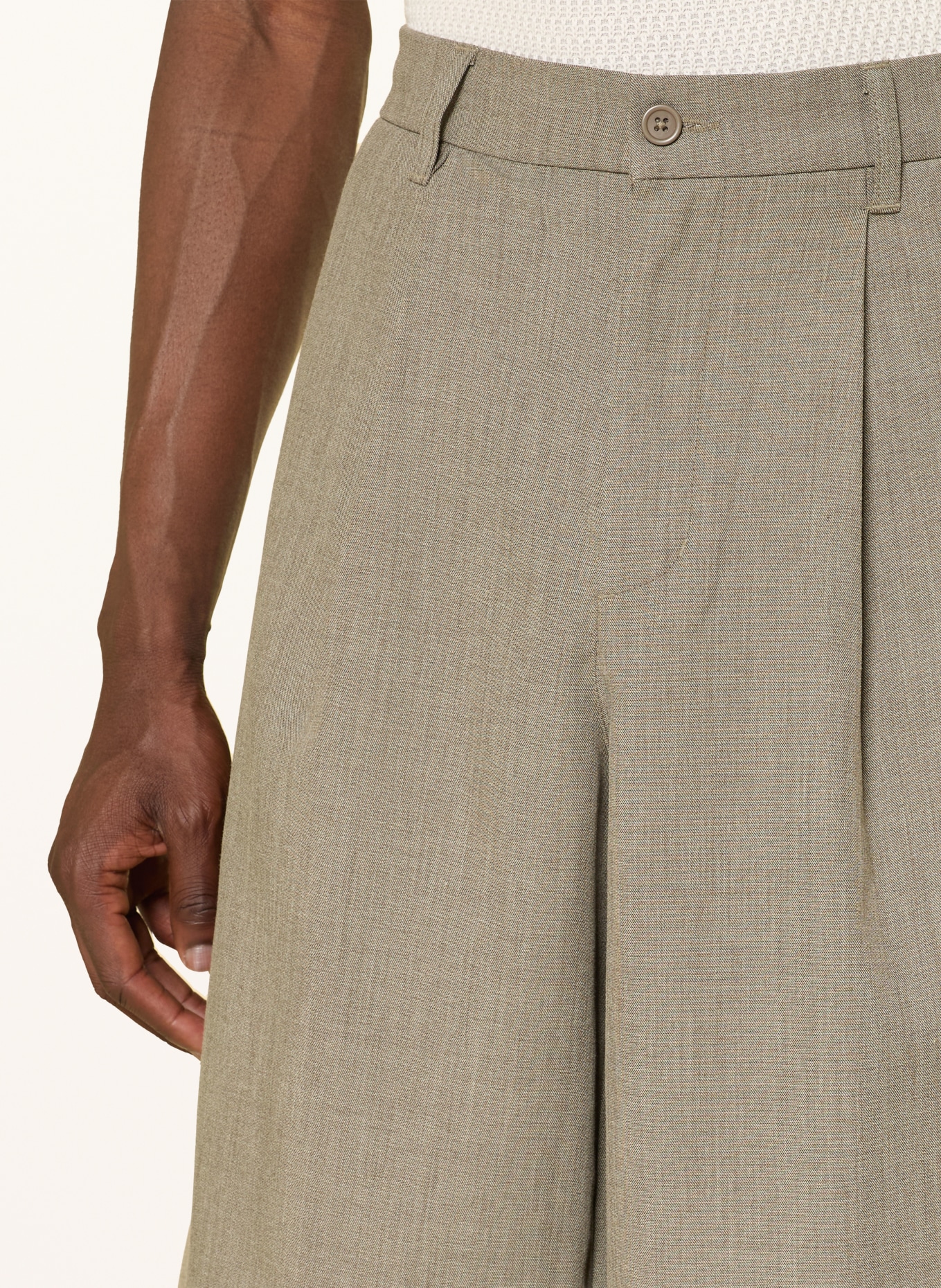 WOODBIRD Chinoshorts: HELLGRAU