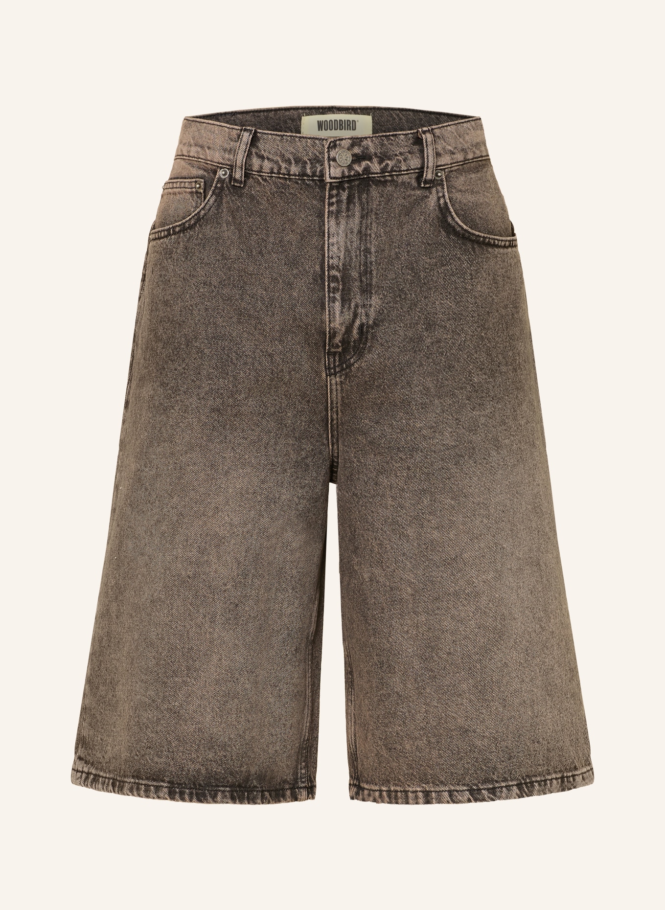 WOODBIRD Jeansshorts: Washed Brown