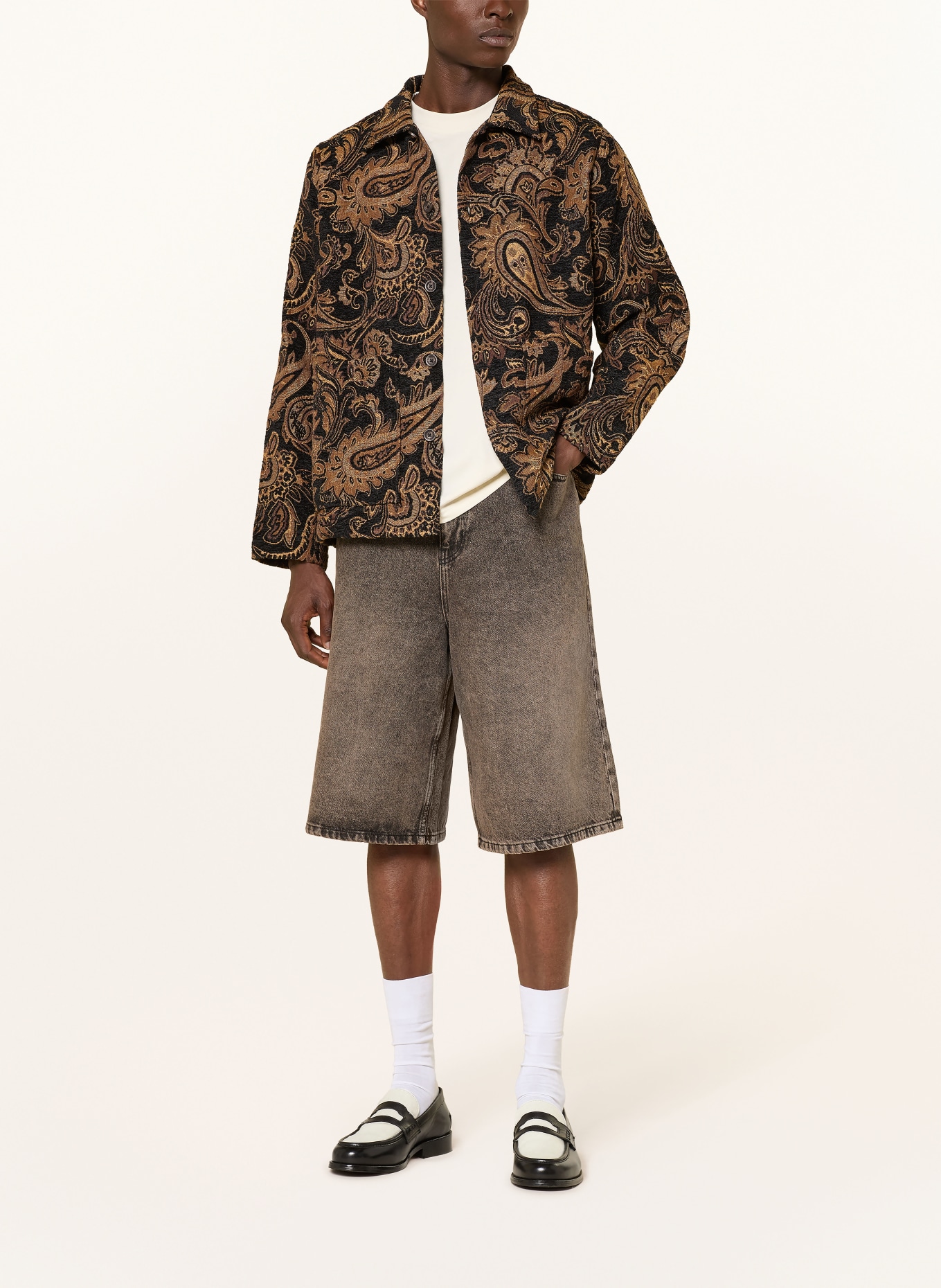 WOODBIRD Jeansshorts: Washed Brown