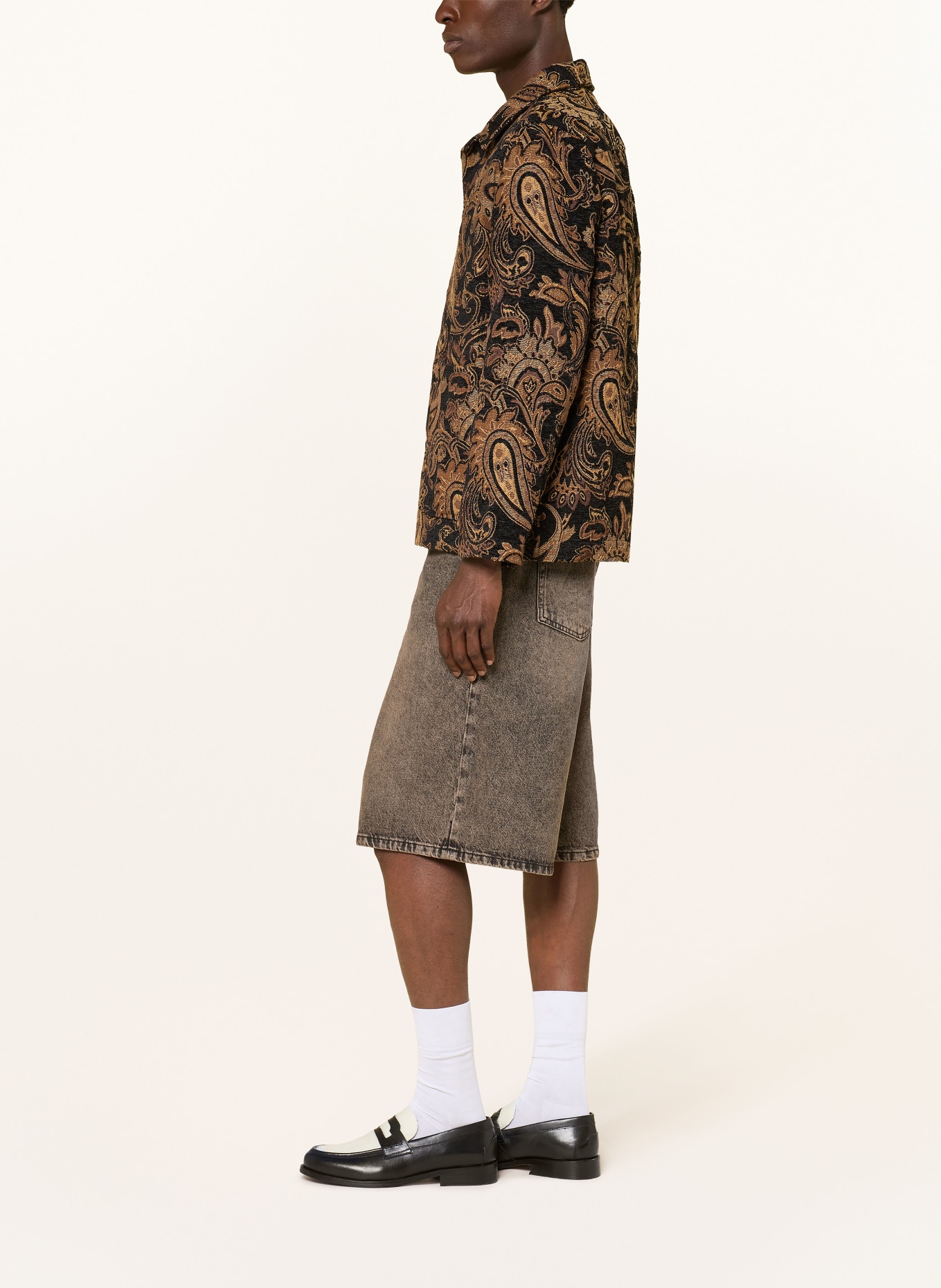 WOODBIRD Jeansshorts: Washed Brown