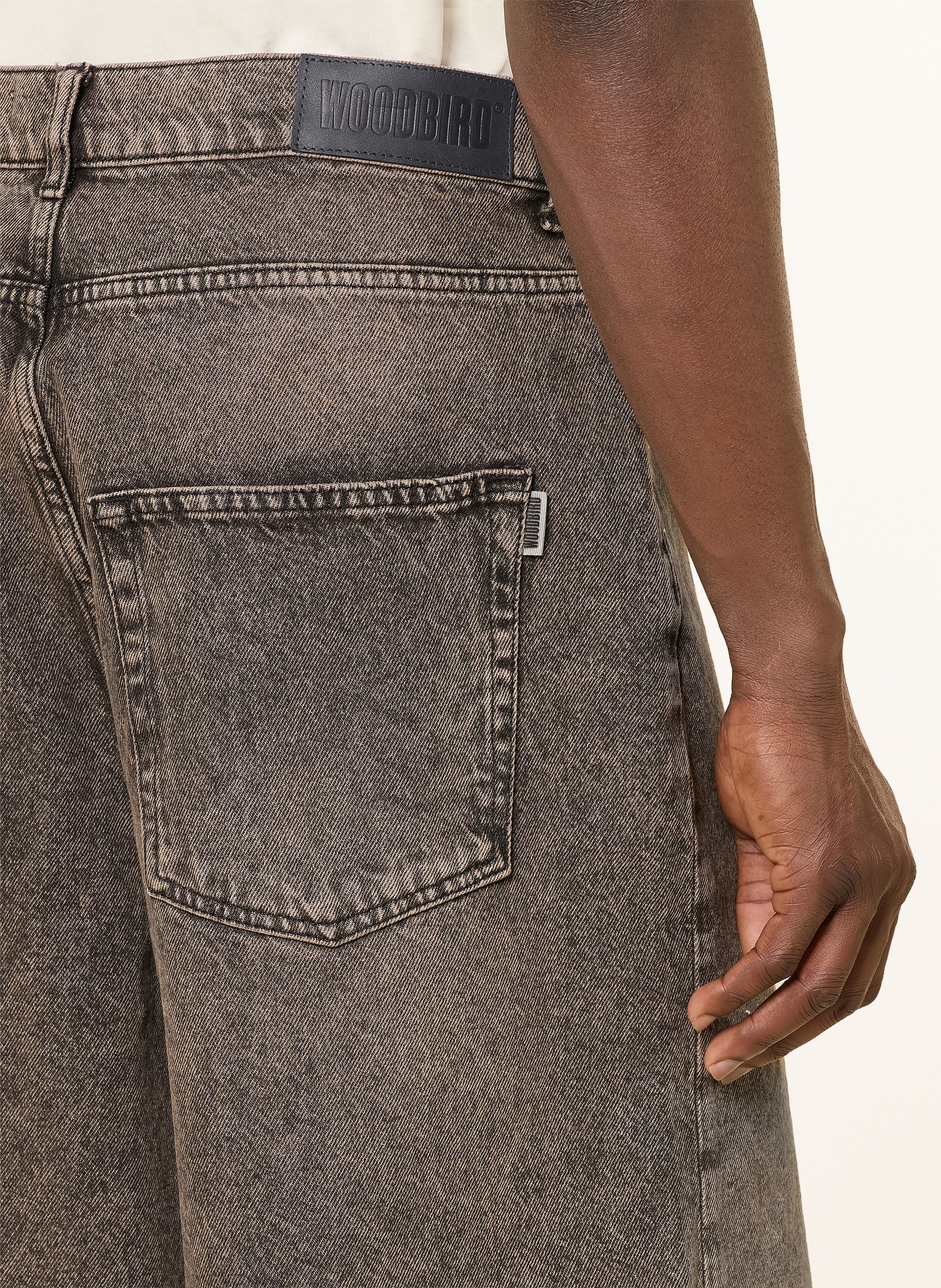 WOODBIRD Jeansshorts: Washed Brown