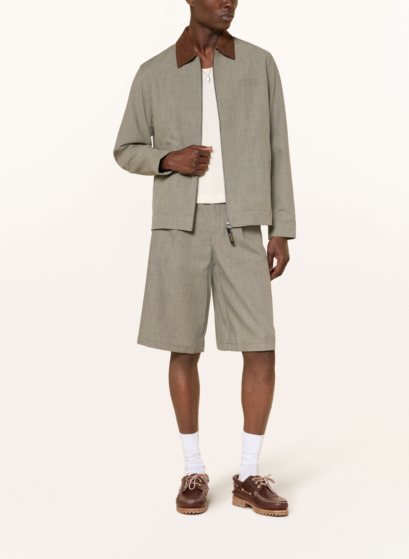 WOODBIRD Overjacket: HELLBRAUN