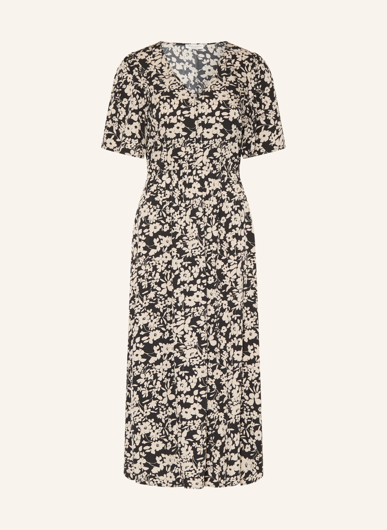 Marc O'Polo Kleid: SCHWARZ / BEIGE