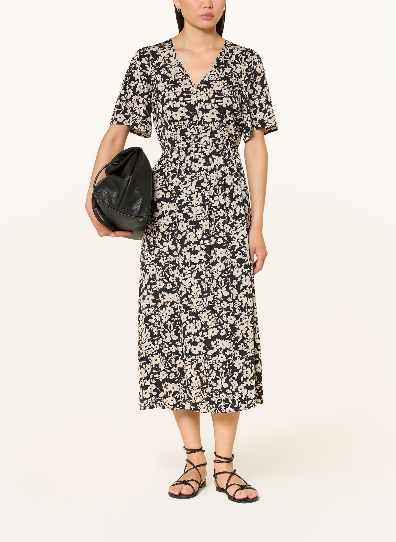 Marc O'Polo Kleid: SCHWARZ / BEIGE