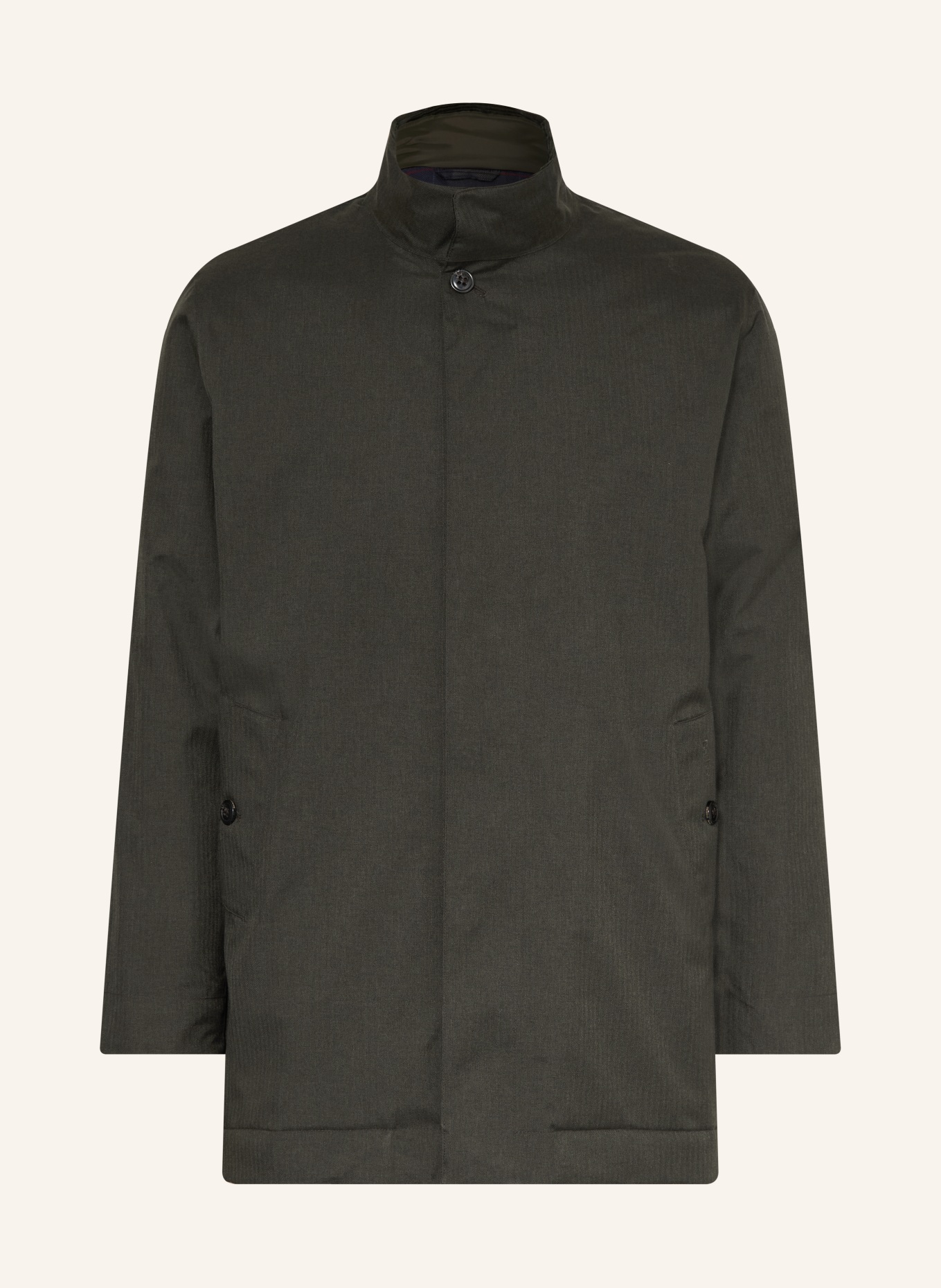 Barbour NORTHDALE jacket with trim: DARK GRAY