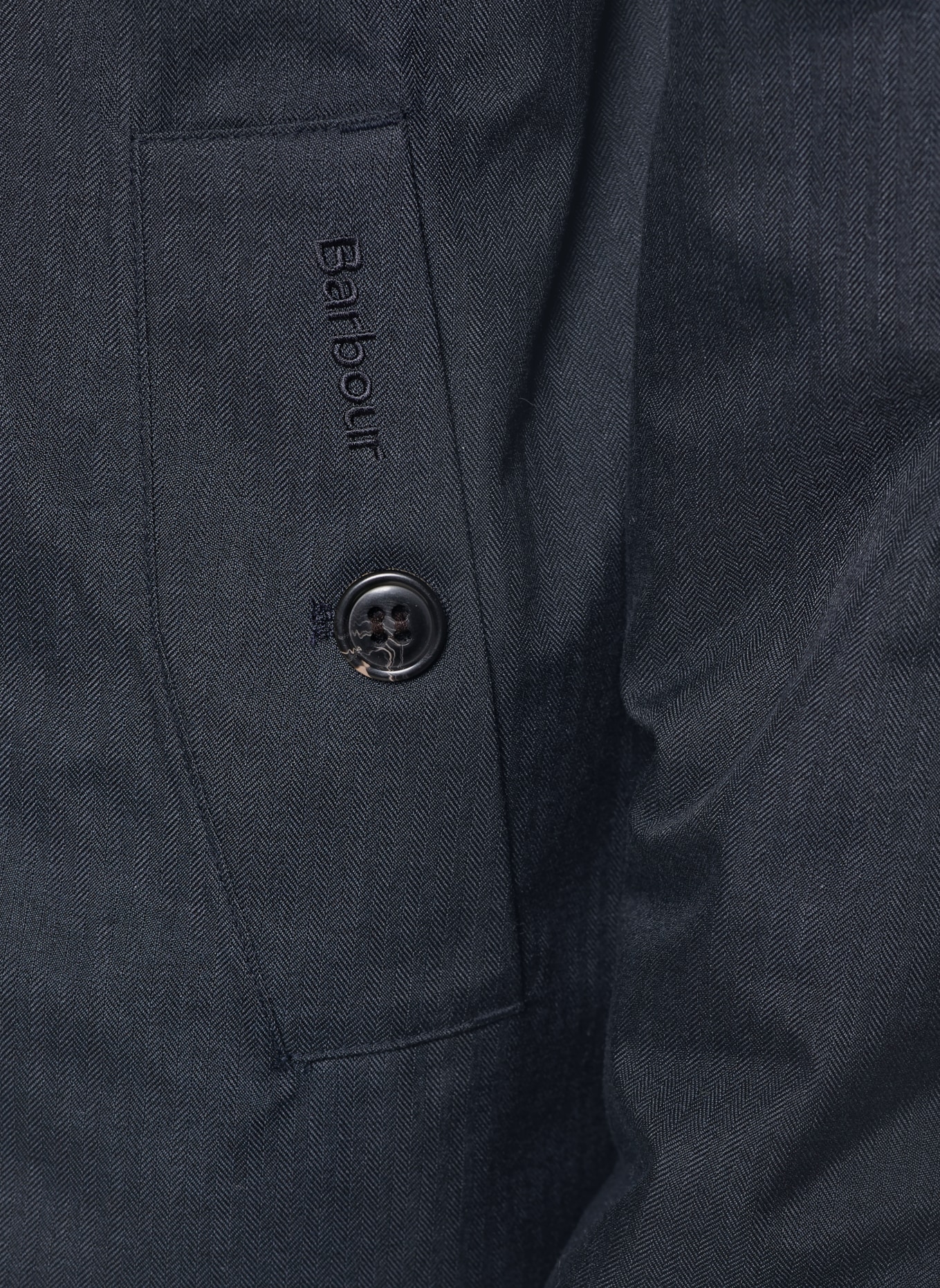 Barbour NORTHDALE jacket with trim: DARK BLUE
