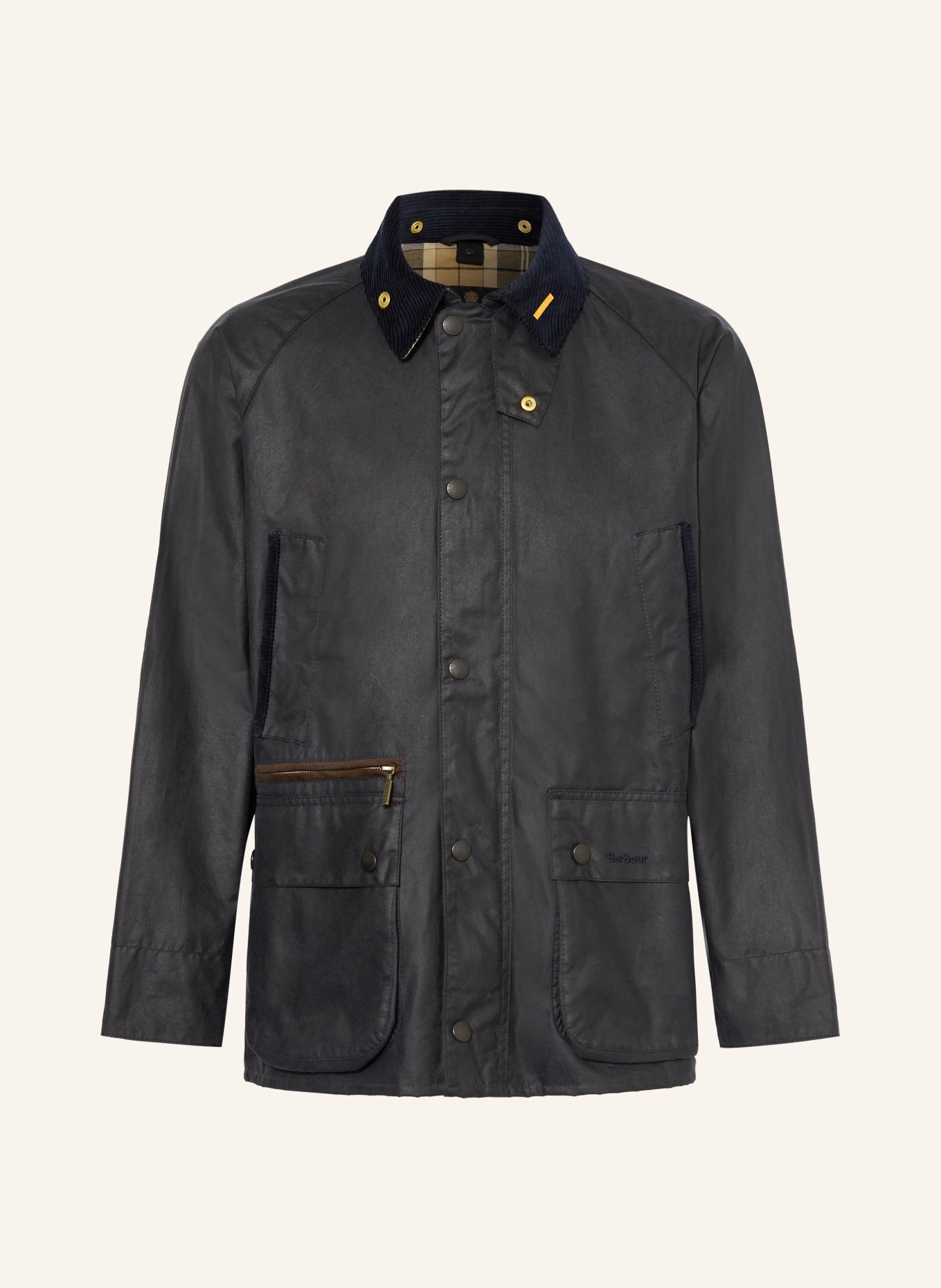 Barbour Fieldjacket ICONS BEADALE: DONKERBLAUW