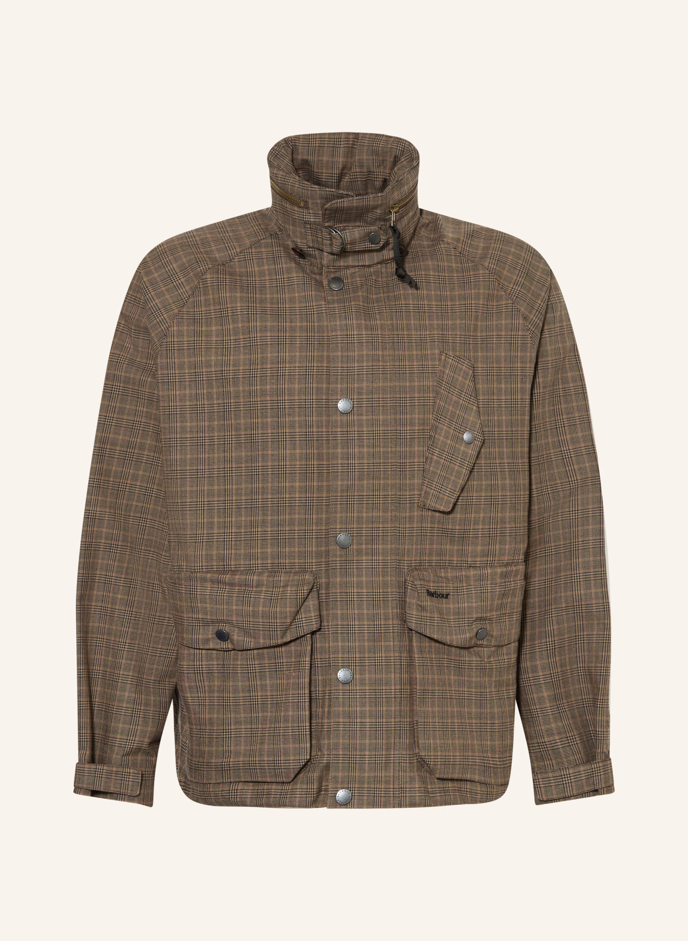 Barbour Fieldjacket URSULA: LICHTBRUIN / BRUIN / ZWART