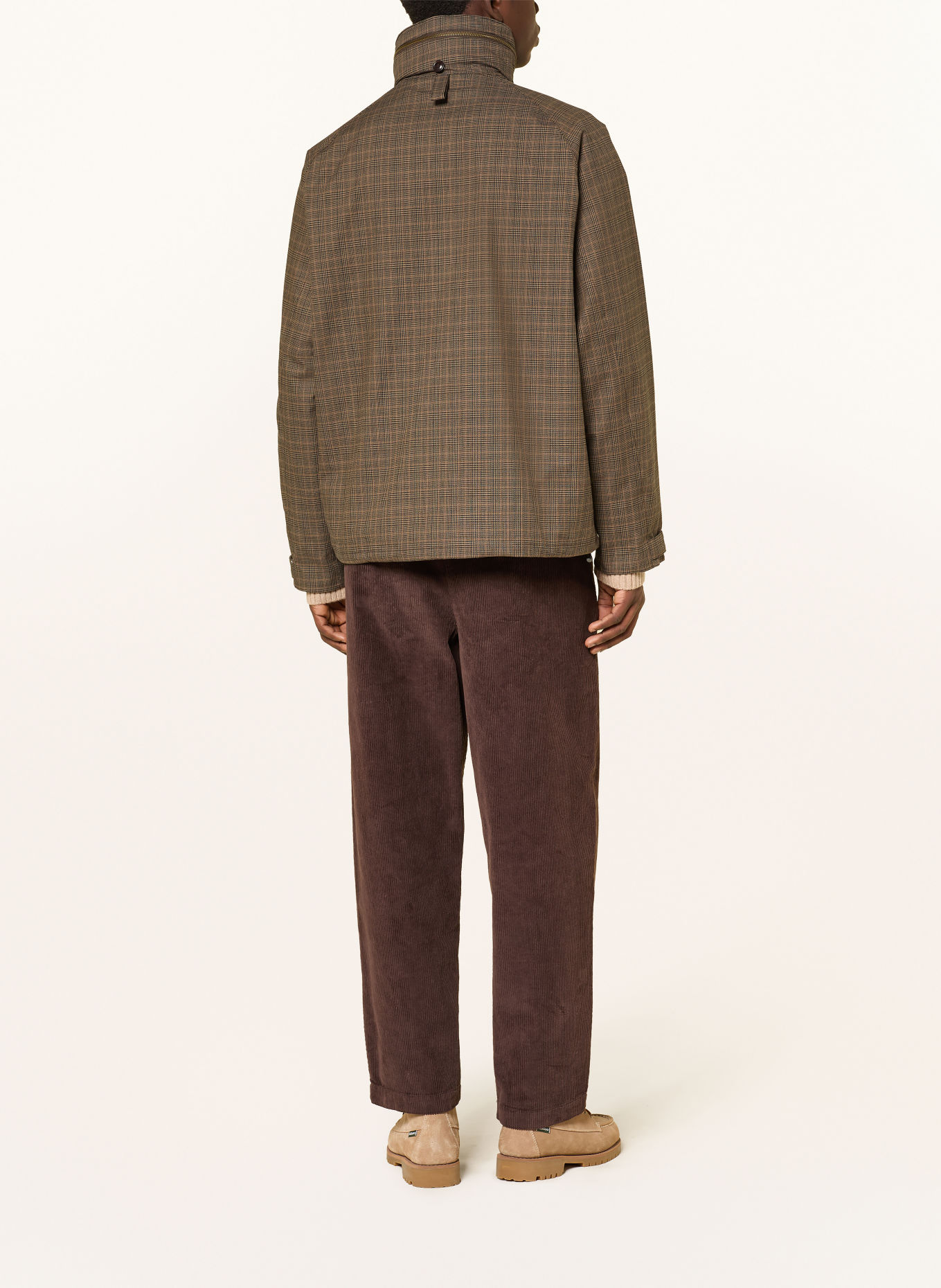 Barbour Fieldjacket URSULA: LICHTBRUIN / BRUIN / ZWART