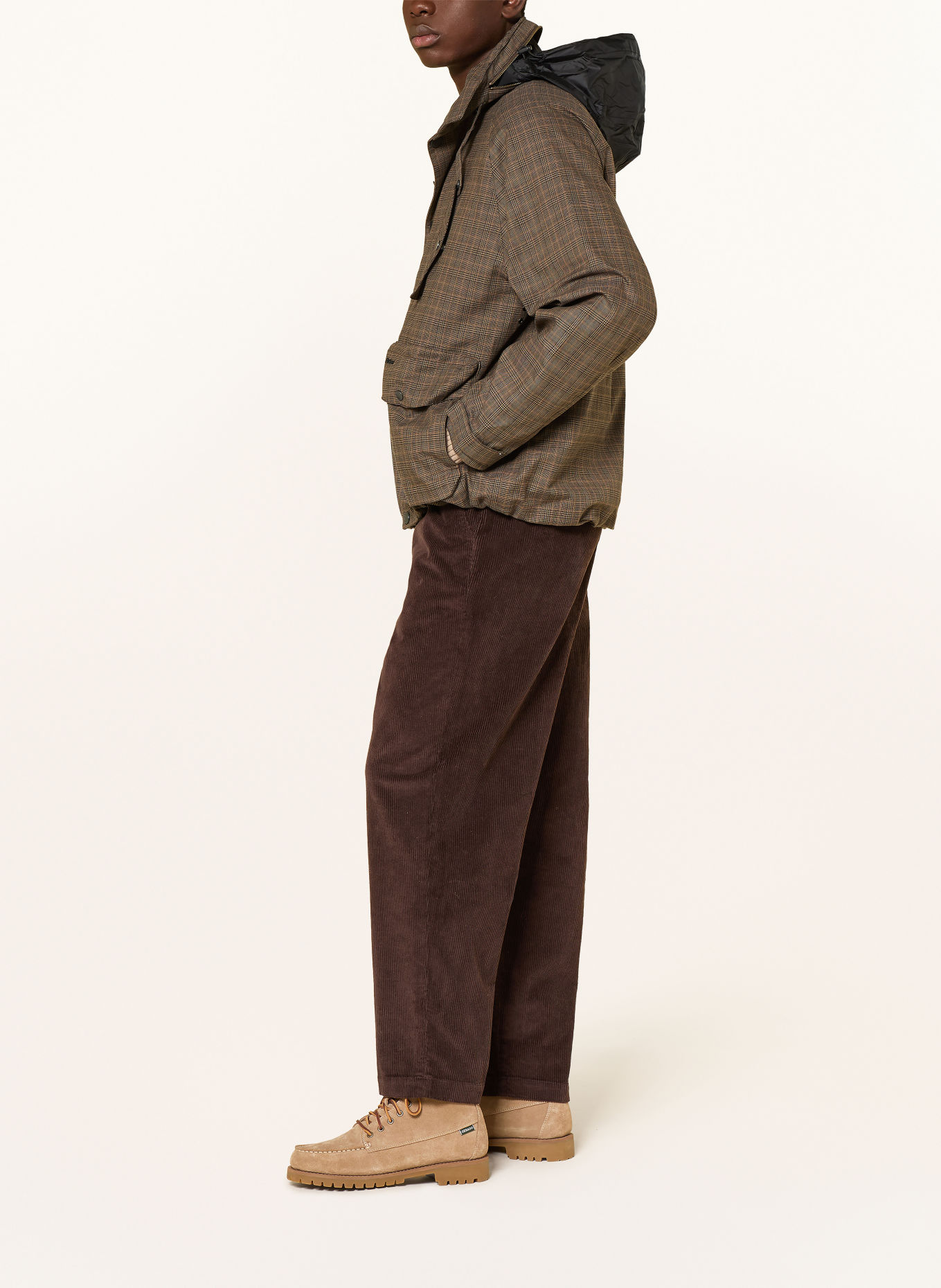 Barbour Fieldjacket URSULA: LICHTBRUIN / BRUIN / ZWART