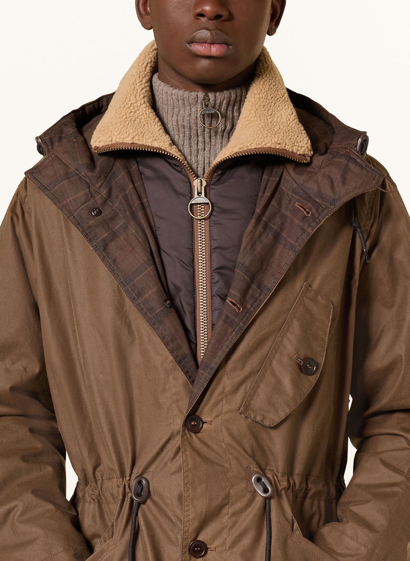 Barbour Parka URSULA: BRAUN