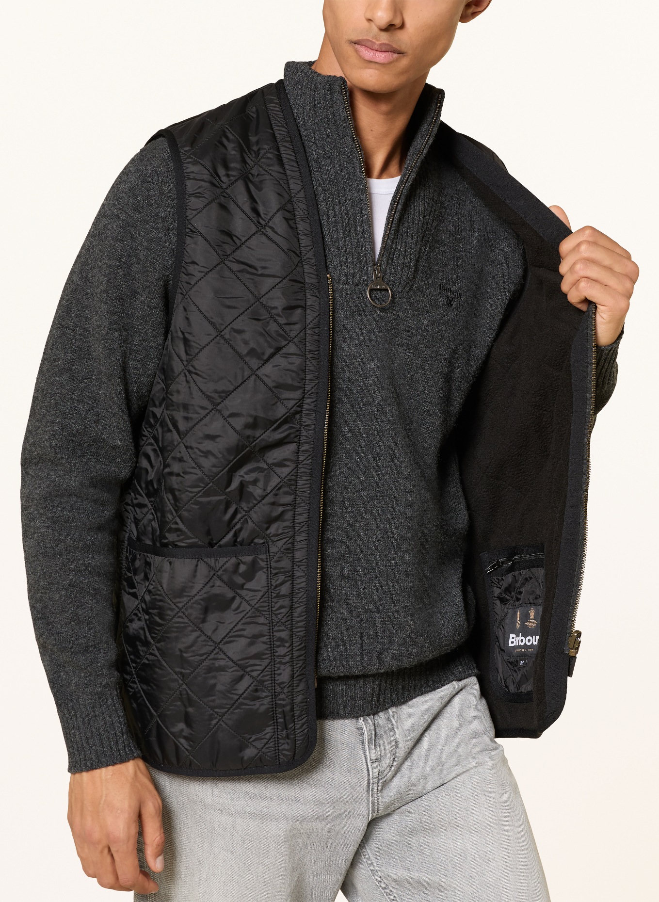 Barbour Quilted vest: BLACK
