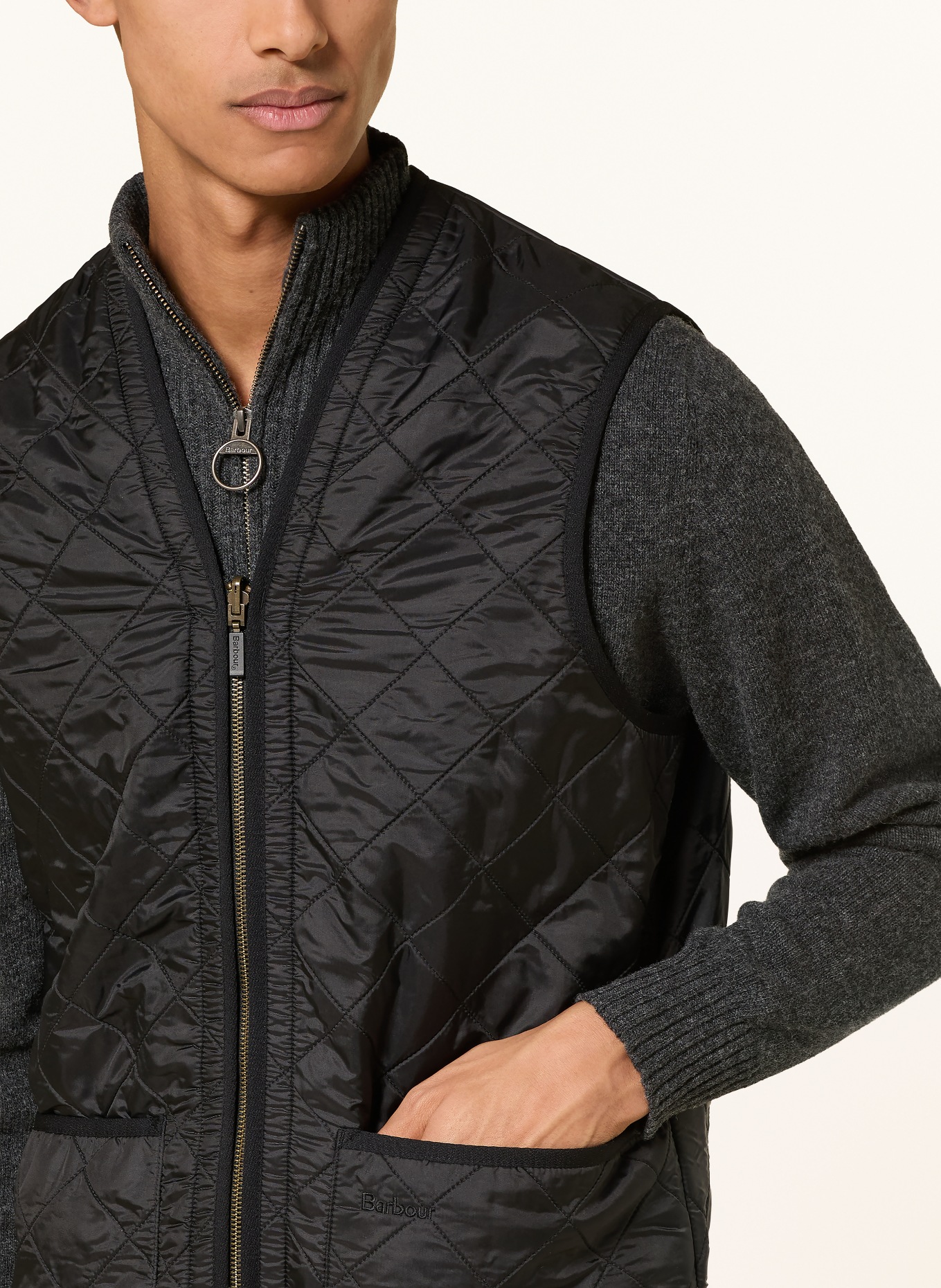Barbour Quilted vest: BLACK