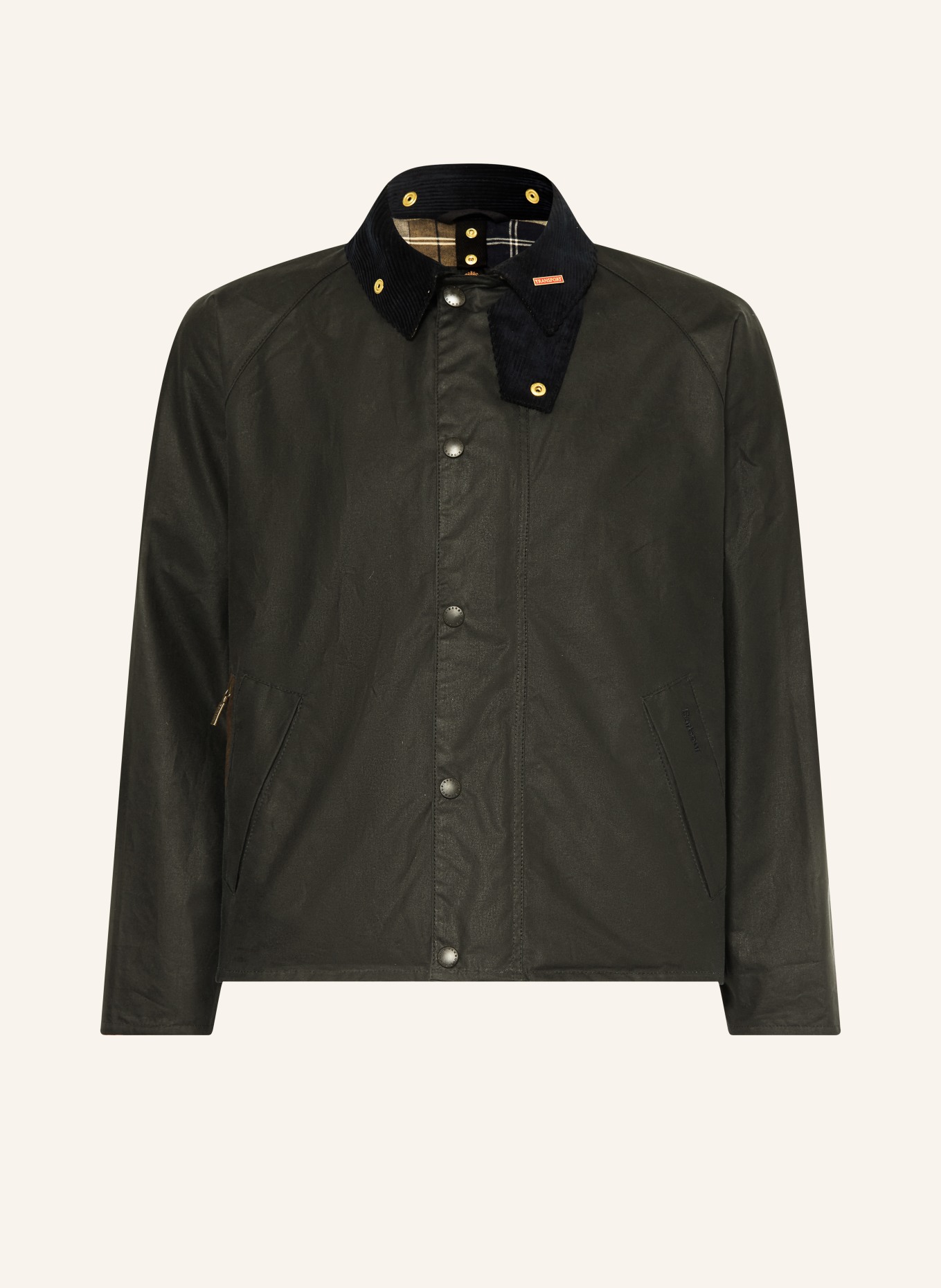Barbour Fieldjacket ICONS TRANSPORT: DONKERGRIJS
