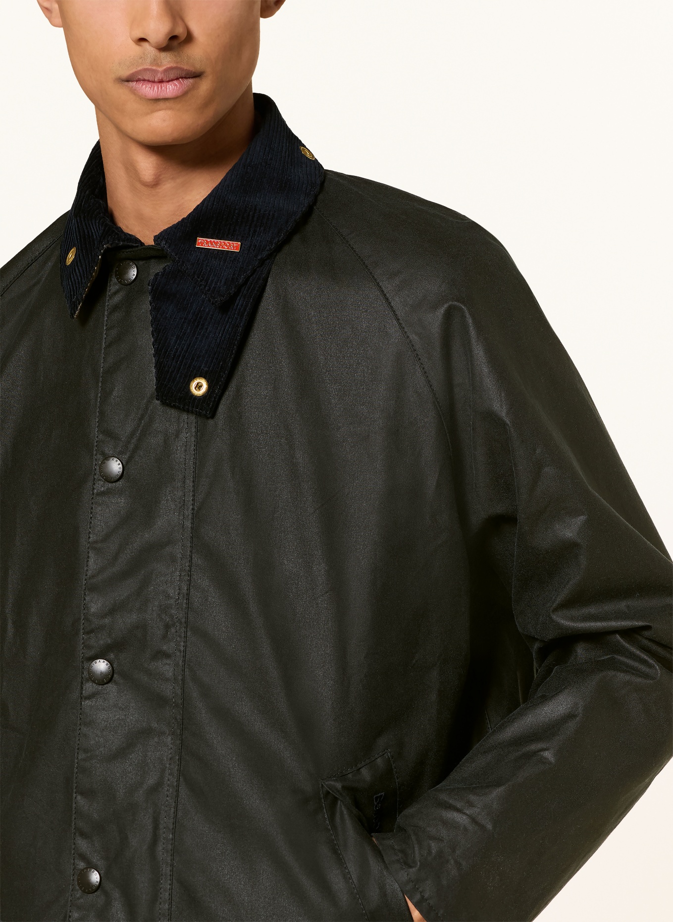 Barbour Fieldjacket ICONS TRANSPORT: DONKERGRIJS