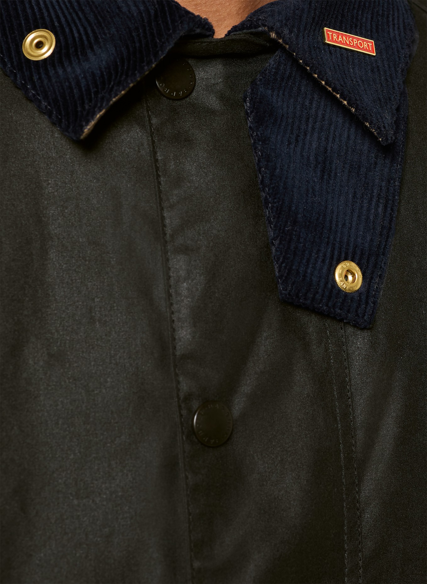 Barbour Fieldjacket ICONS TRANSPORT: DONKERGRIJS