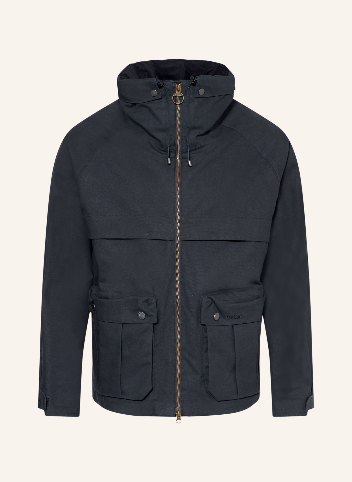 Barbour Fieldjacket URSULA: DONKERBLAUW
