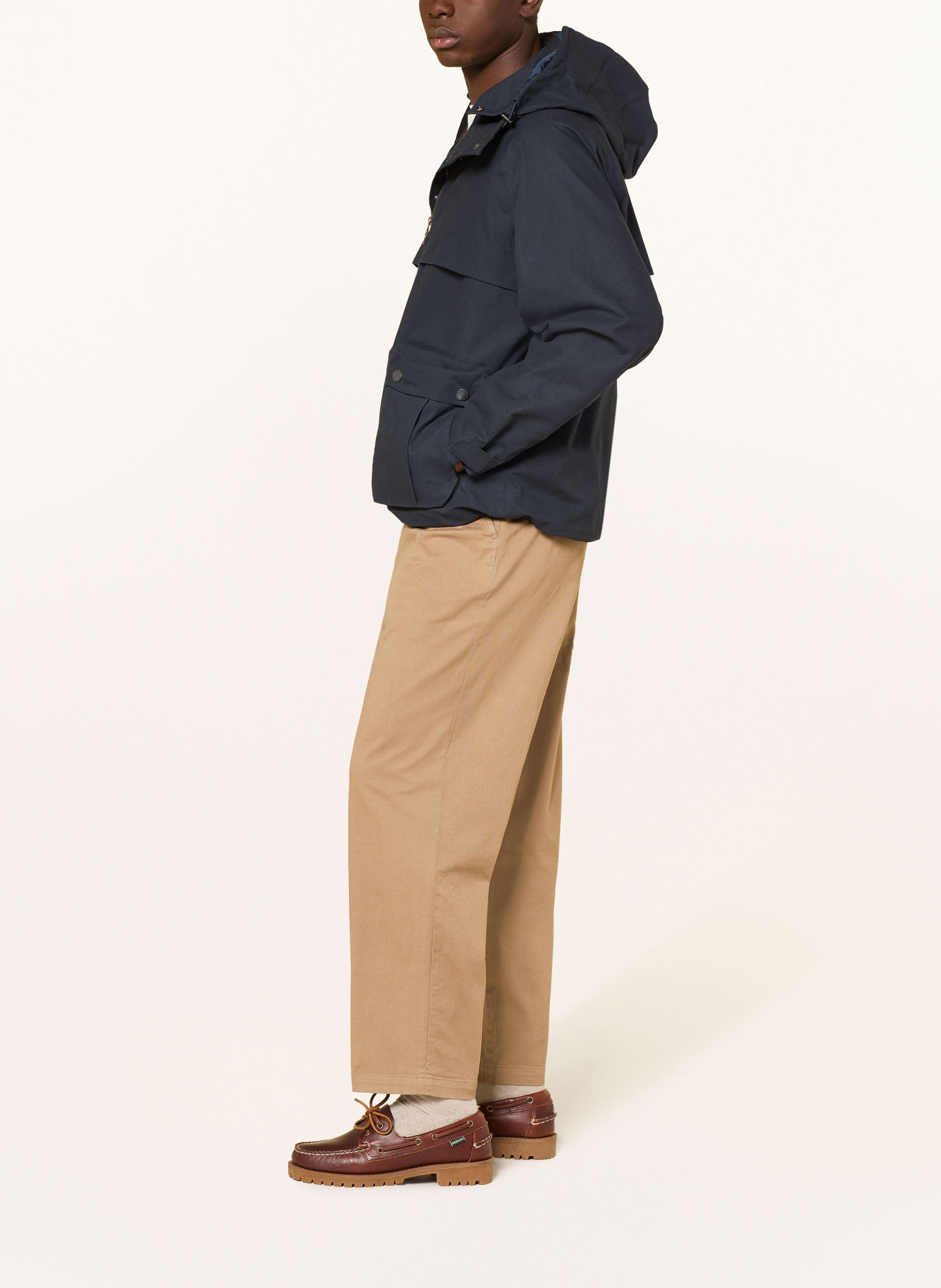 Barbour Fieldjacket URSULA: DONKERBLAUW